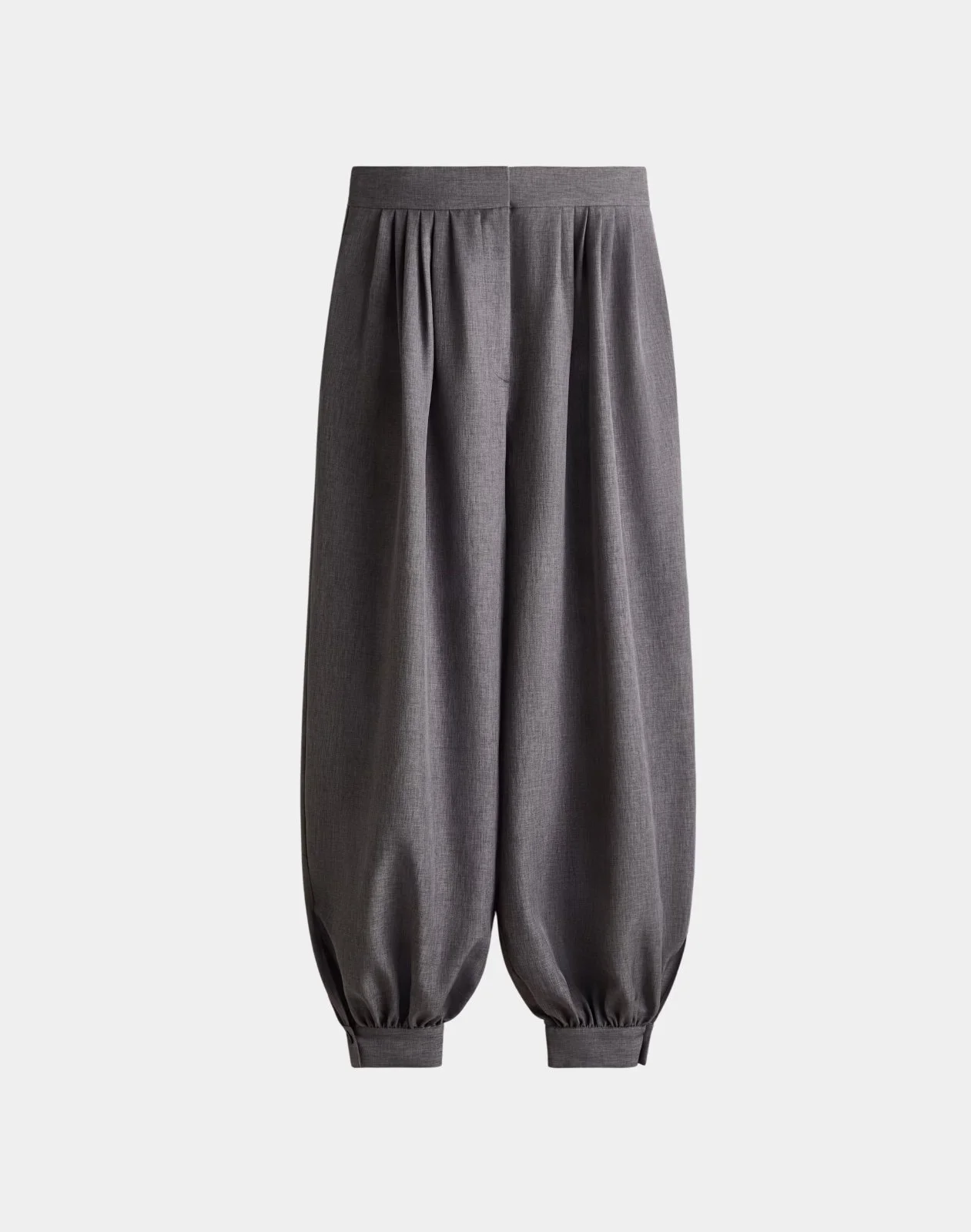 H&M Pleated Balloon Trousers Grey