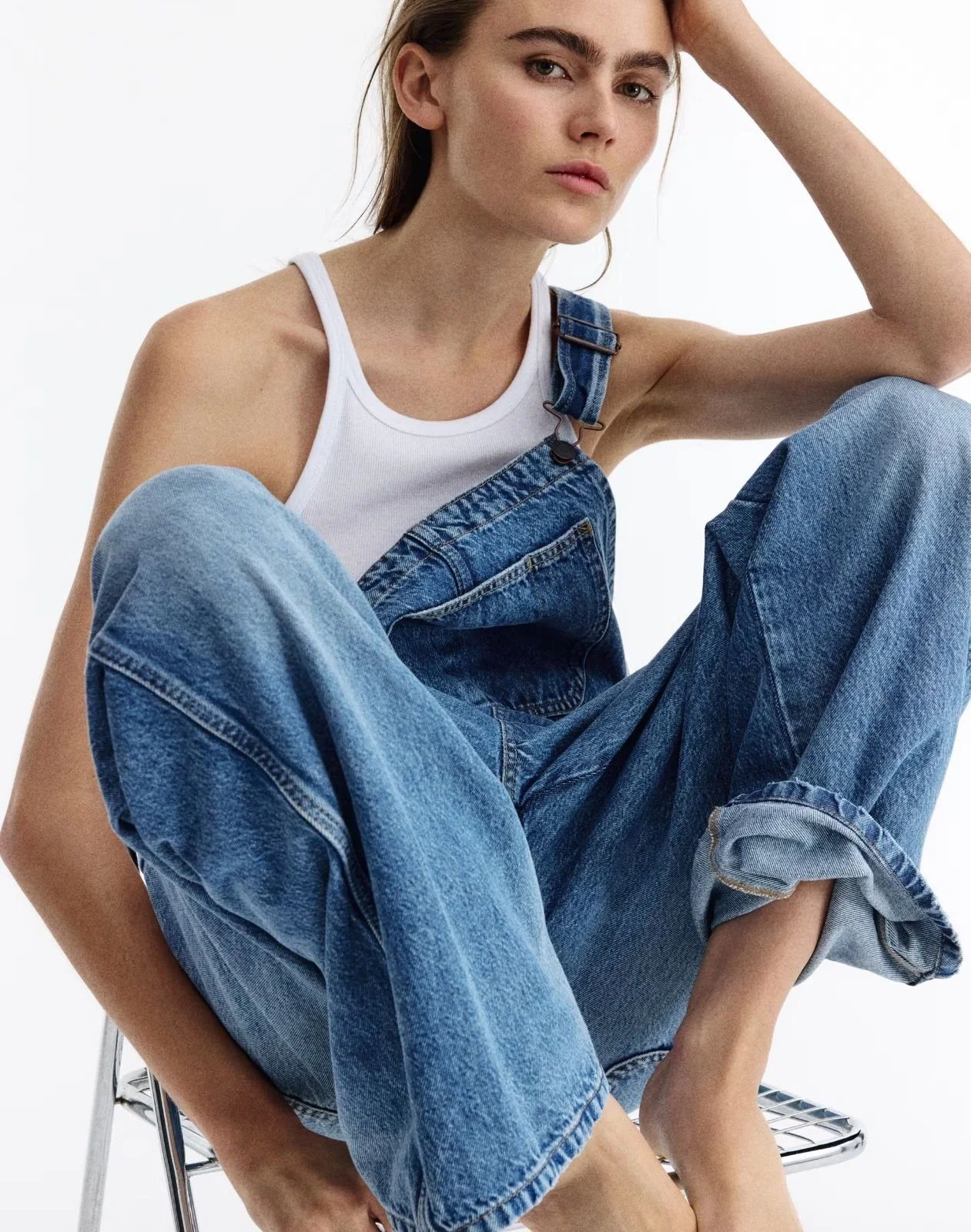 H&M Cotton Denim Dungarees