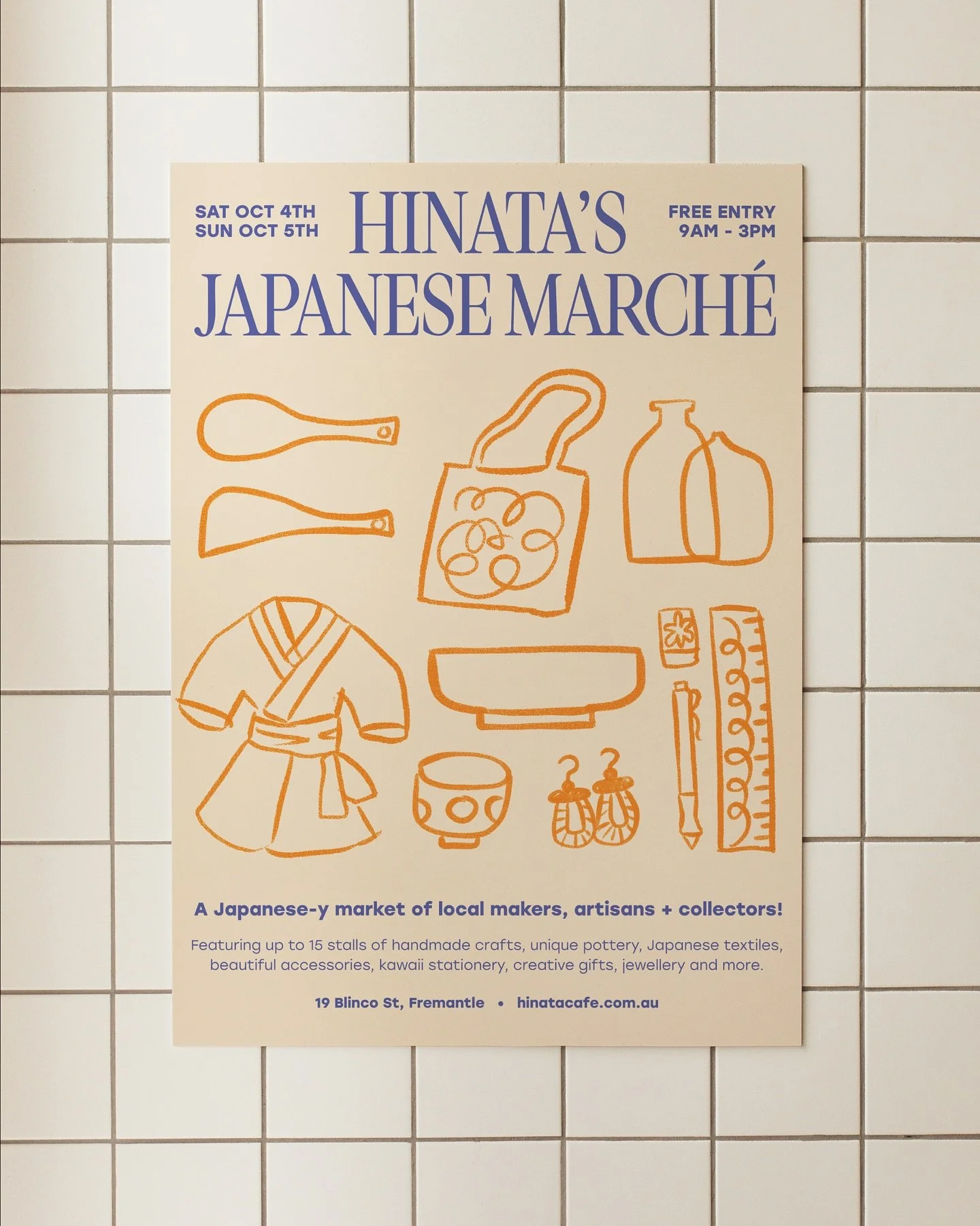 Our Hinata Japanese Market is back again this spring! 🌸
Join us on Saturday 4th &amp; Sunday 5th October, 9am&ndash;3pm for two days filled with art, craft, and locally made treasures ～ all with a Japanese touch.

You&rsquo;ll find a mix of handmade