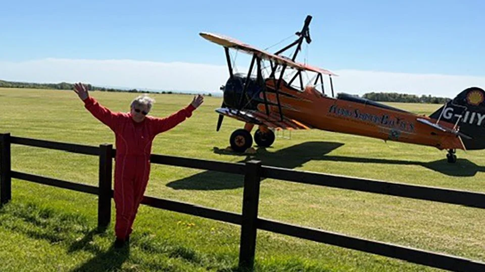 Jenny Thurgut 80th Birthday Wing Walk