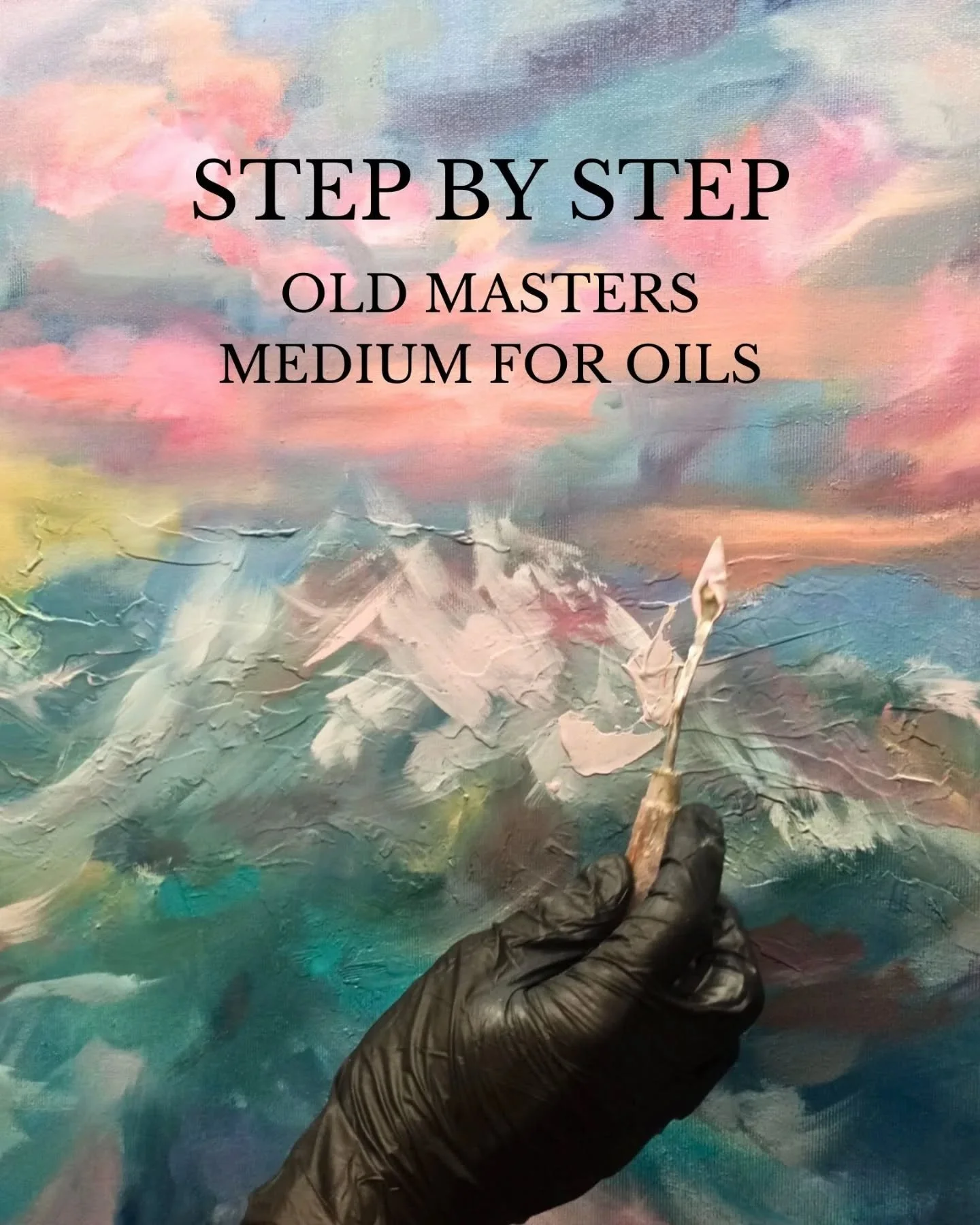 Here is a more detailed description of how I prepare old masters medium. If you have any questions, write them below. 

I'm still testing and experimenting with its possibilities, but so far, I love how simple it is to use - it gives a beautiful glaz