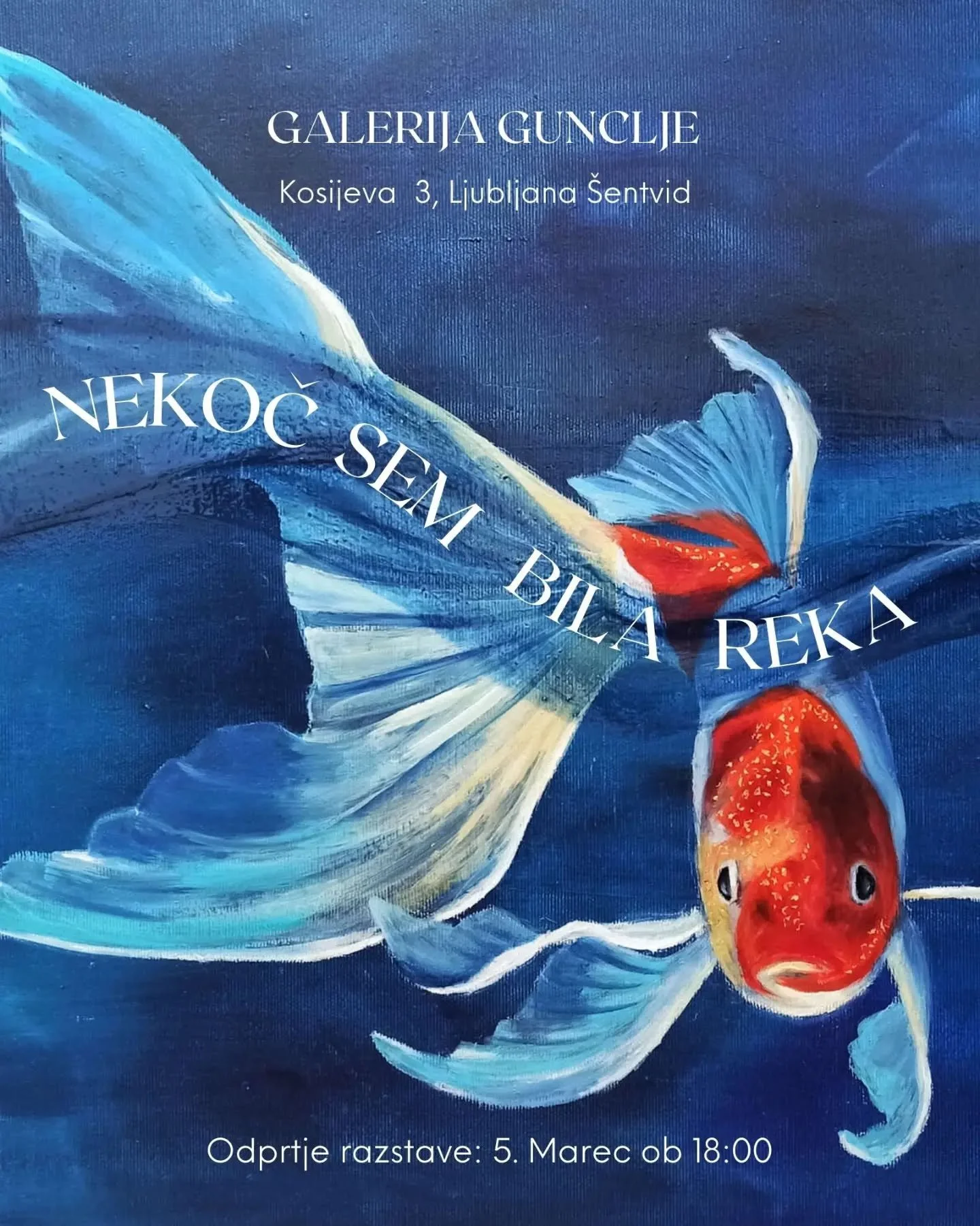 Pa bo kmalu TU! RAZSTAVA - EXHIBITION! 
Ljubljana &Scaron;entvid, Galerija Gunclje, 5.Marec ob 18 uri. Dogodek je javen, zato se seveda vabljeni VSI in vsakega bom vesela. 

Se vidimo! 😃🎉🎨

I have an exhibition in Slovenia, so this invitation is p