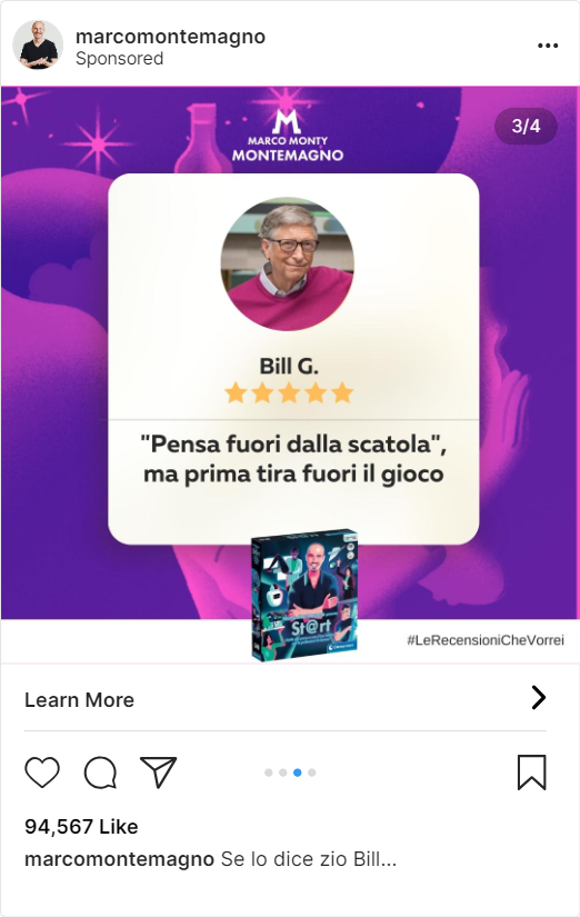 Art Direction Giuseppe Celestino /
Copywriter: Luca Altimani