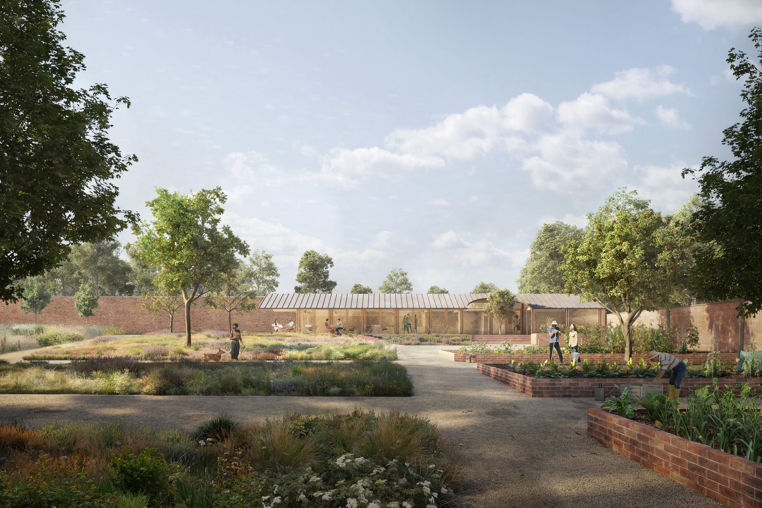  The walled garden will be bought back to life through careful restoration, complimentary architecture and considered landscape design. 