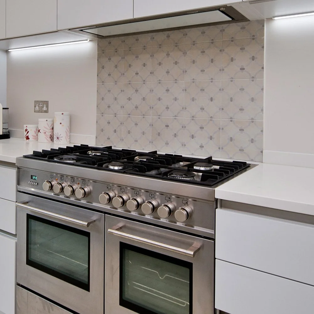 Tiled back-splash