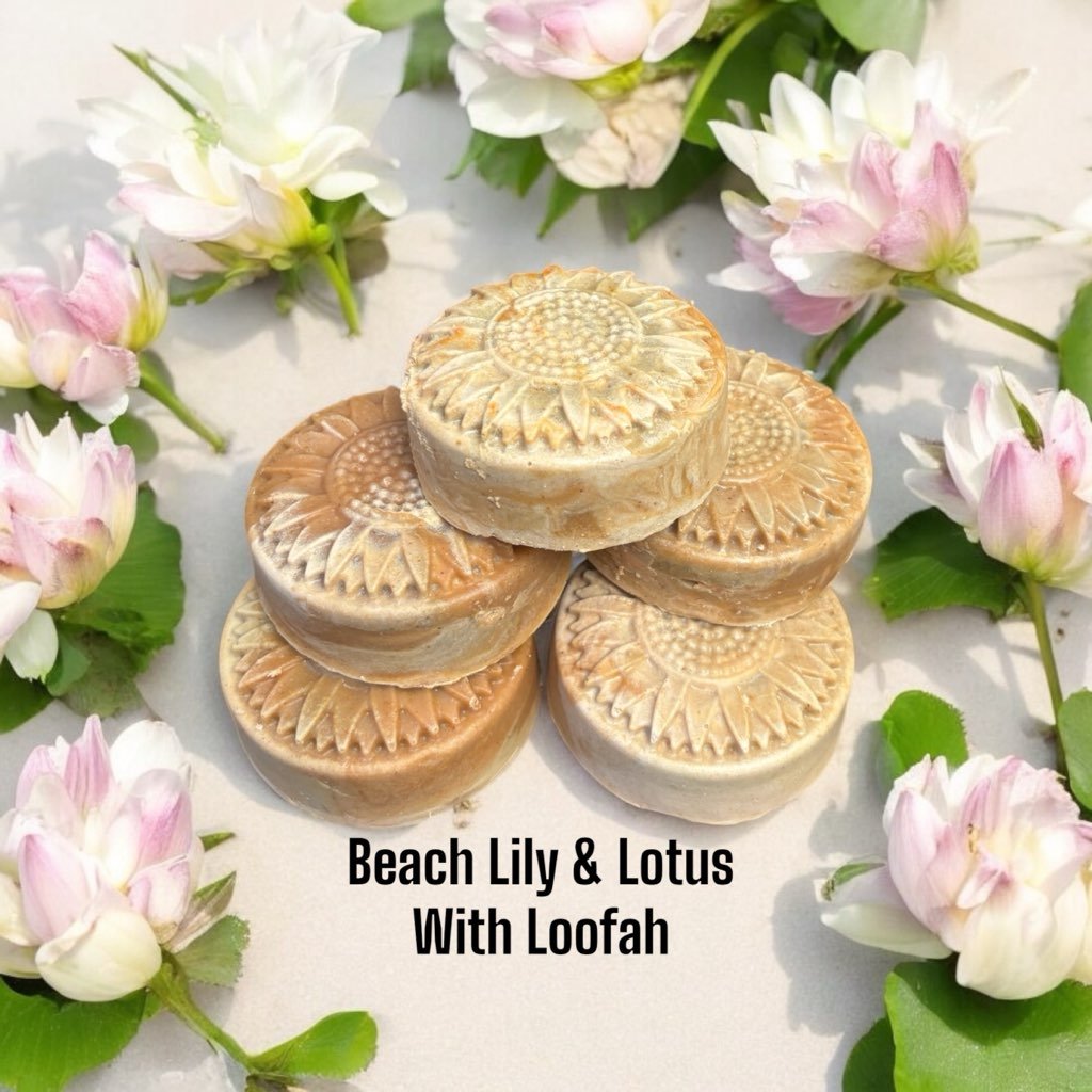 Beach Lily & Lotus Loofah