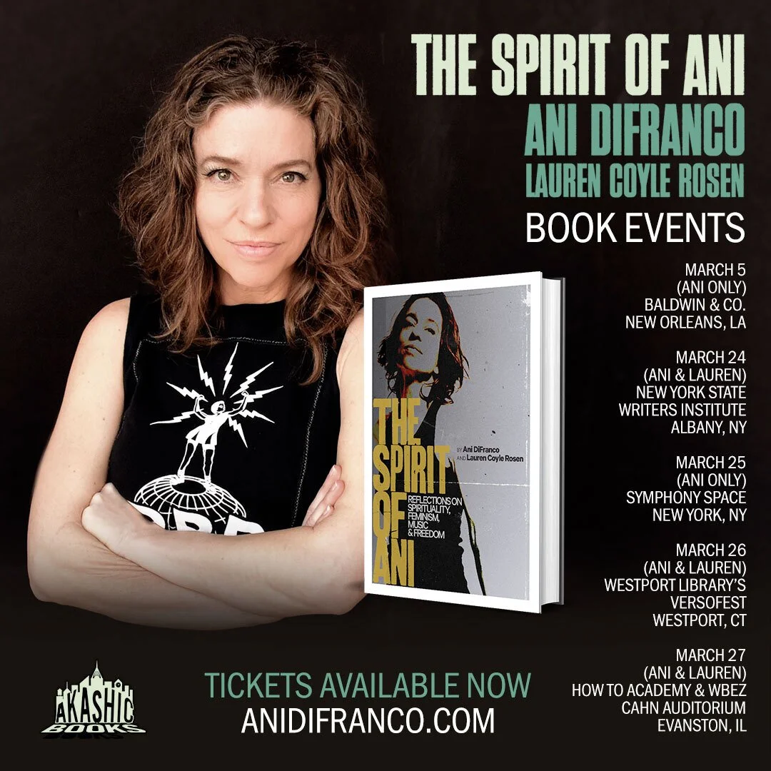 Ani DiFranco Announces ‘The Spirit of Ani’ Book Tour Dates