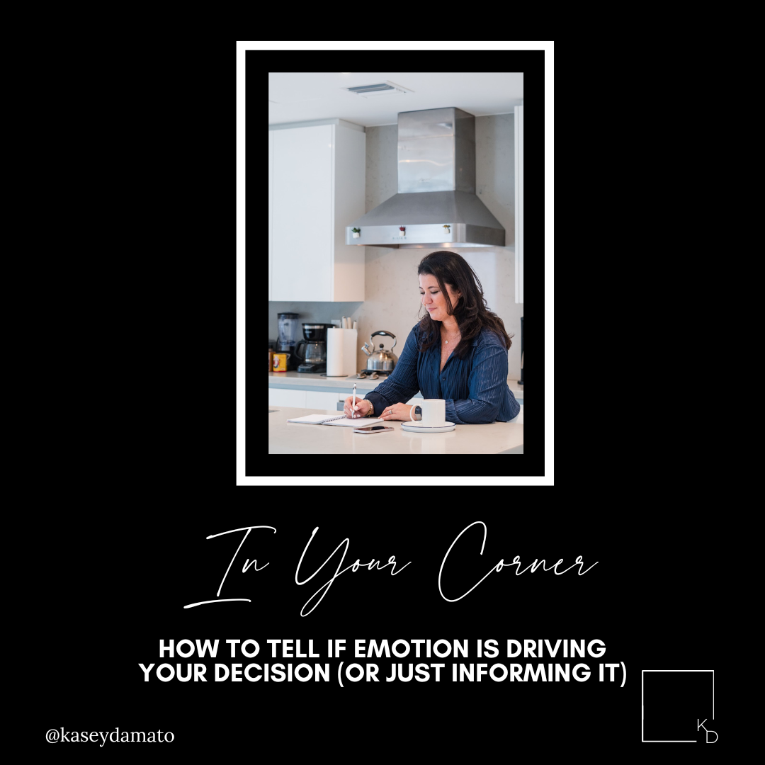 How To Tell If Emotion Is Driving Your Decision (Or Just Informing It)&nbsp;