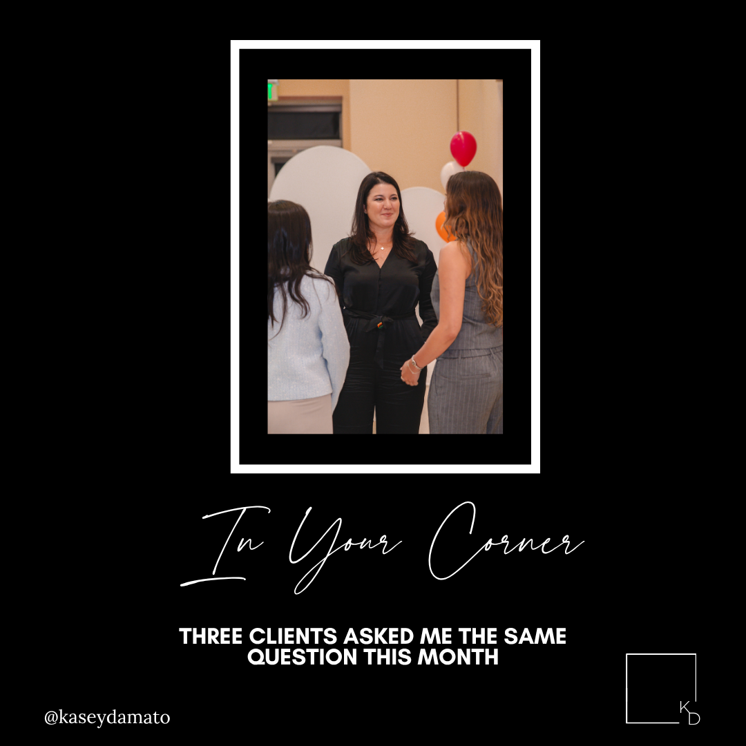 Three clients asked me the same question this month