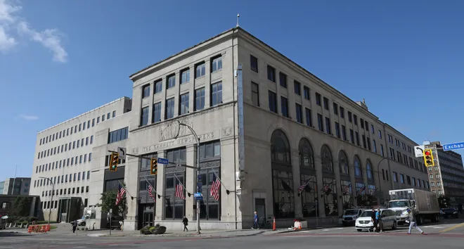 Look inside as the historic Gannett building is being renovated into the Edmond apartments