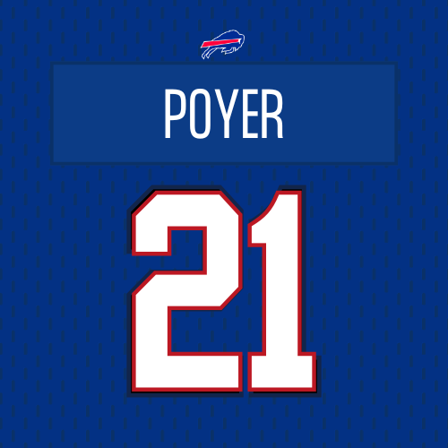 Jordan Poyer Buffalo Bills Jersey Number "21"