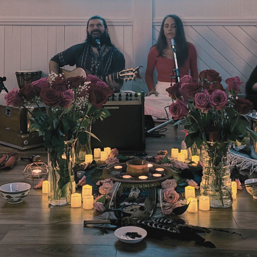 Cacao Ceremony &amp; Kirtan with Mantra + Medicine Music with Miguel Amaru and Reina G.