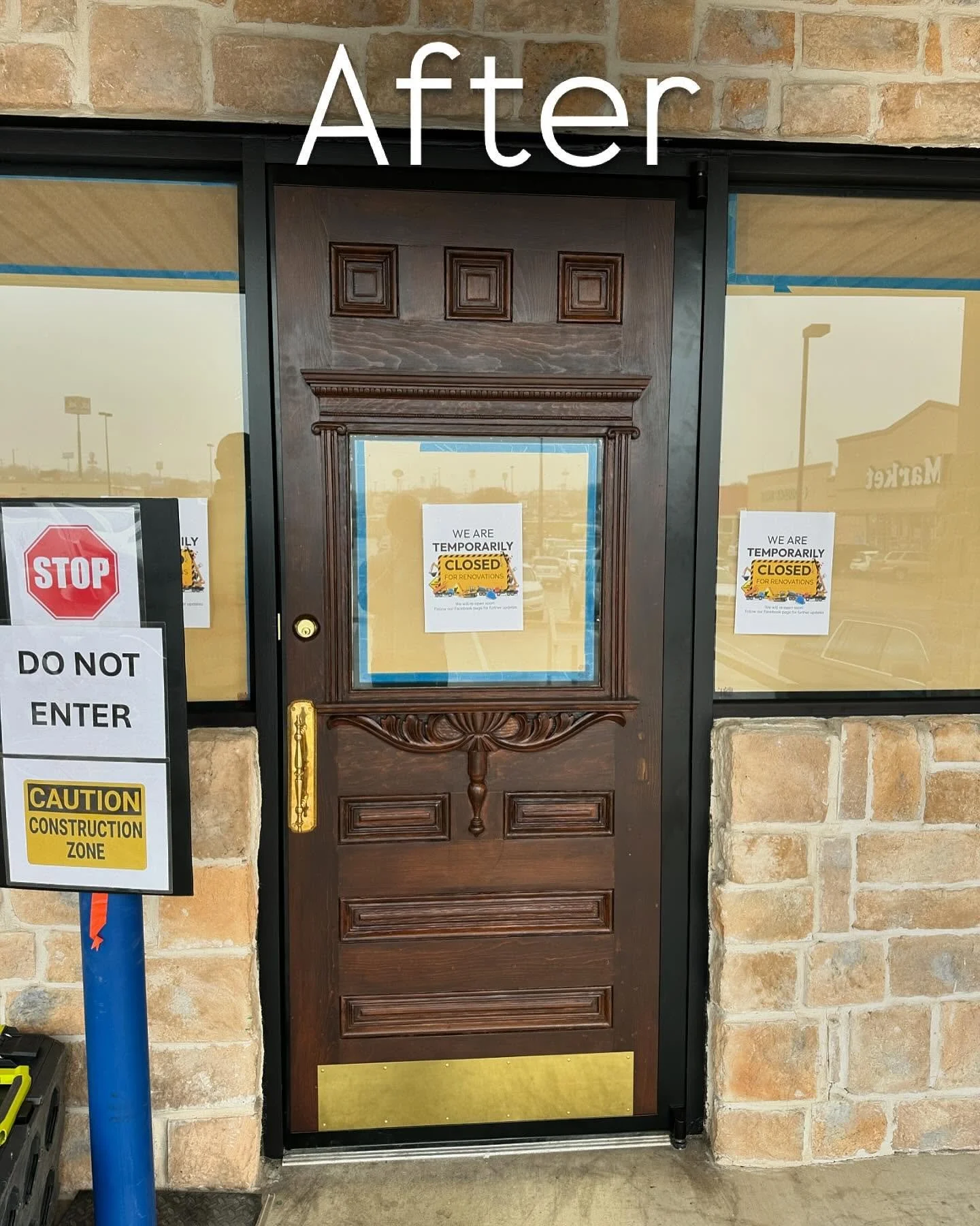 When someone wants to remove the old school bars and add an authentic vintage door, you call @crownfabricationdesign to help! Authentic exterior vintage doors were all made a little smaller than today&rsquo;s standard exterior door, so to help us ret