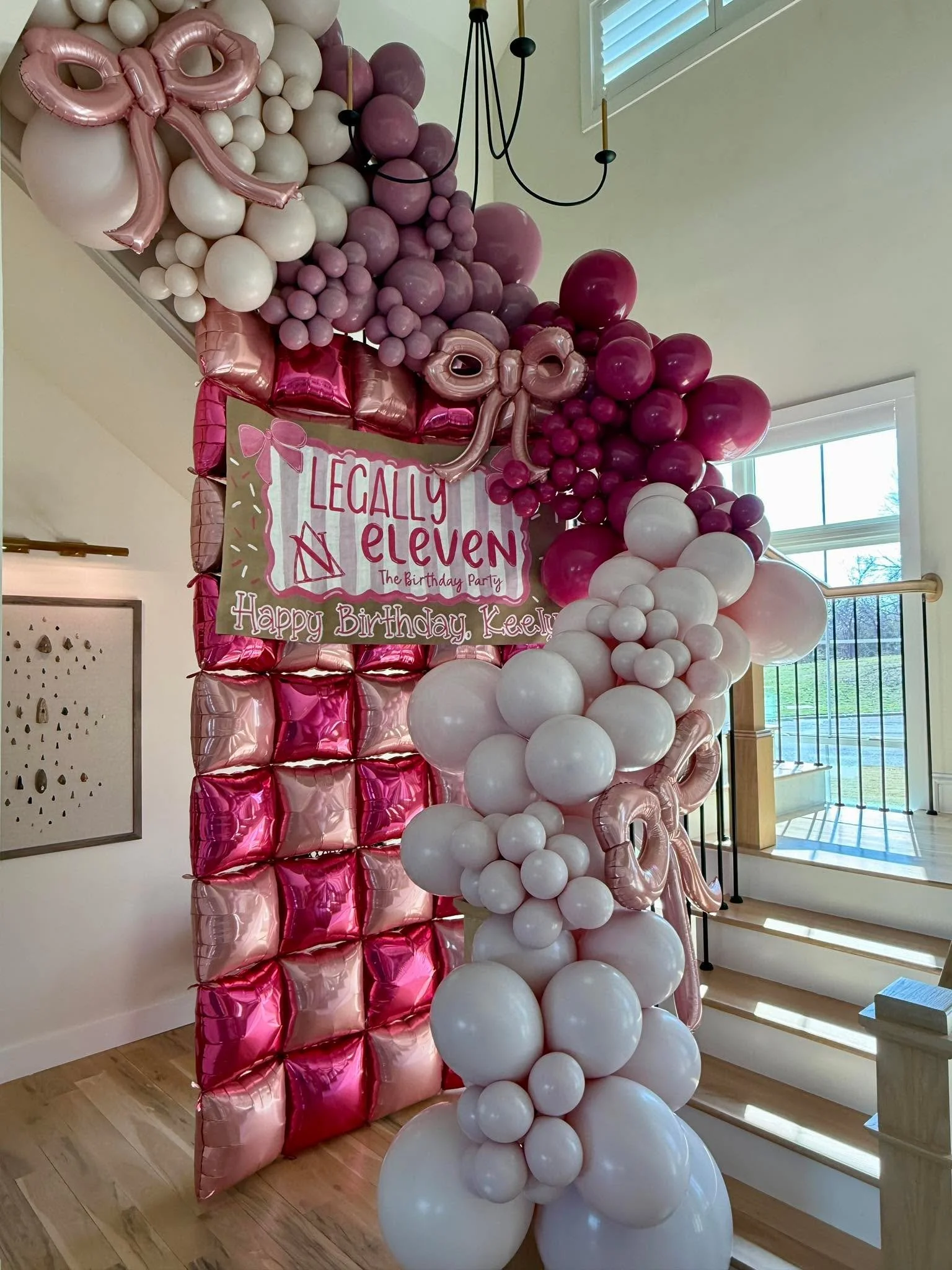 Balloon arch anyone?! I made this for my daughter&rsquo;s birthday and can&rsquo;t bring myself to pop them. Local pick up only. PM for details if you&rsquo;re interested
