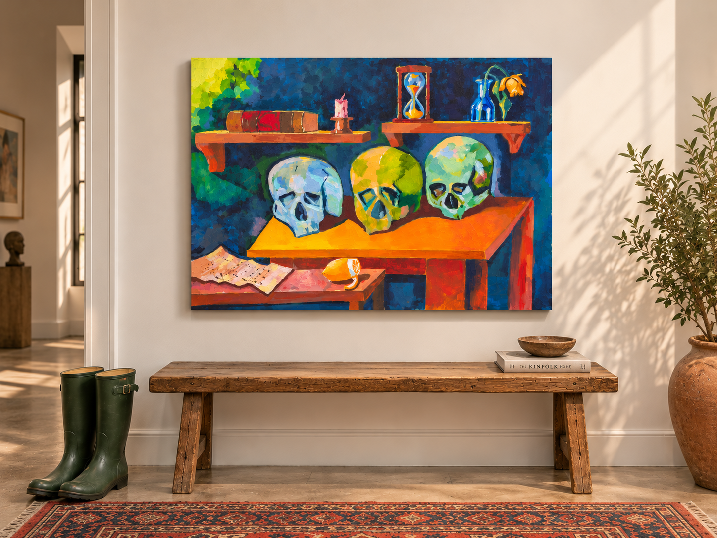 Vibrant Skull Still Life Home Gallery.png