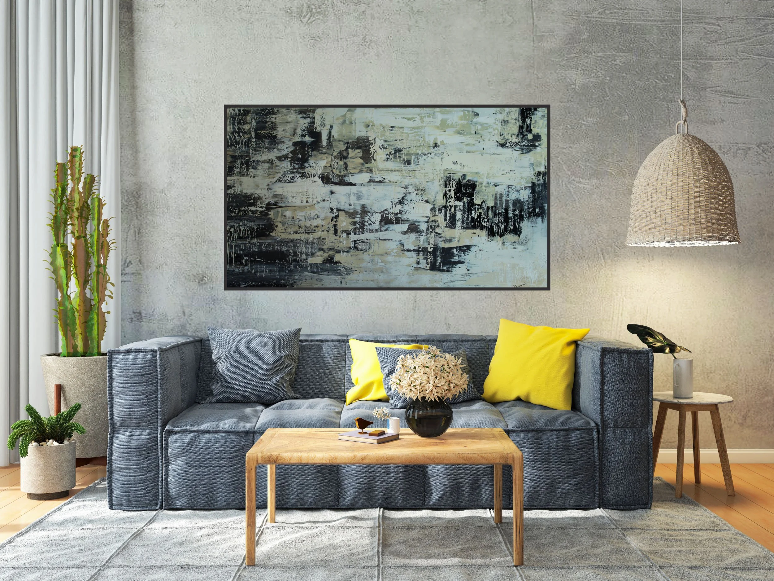 Urban Snow | 73 x 41 inches