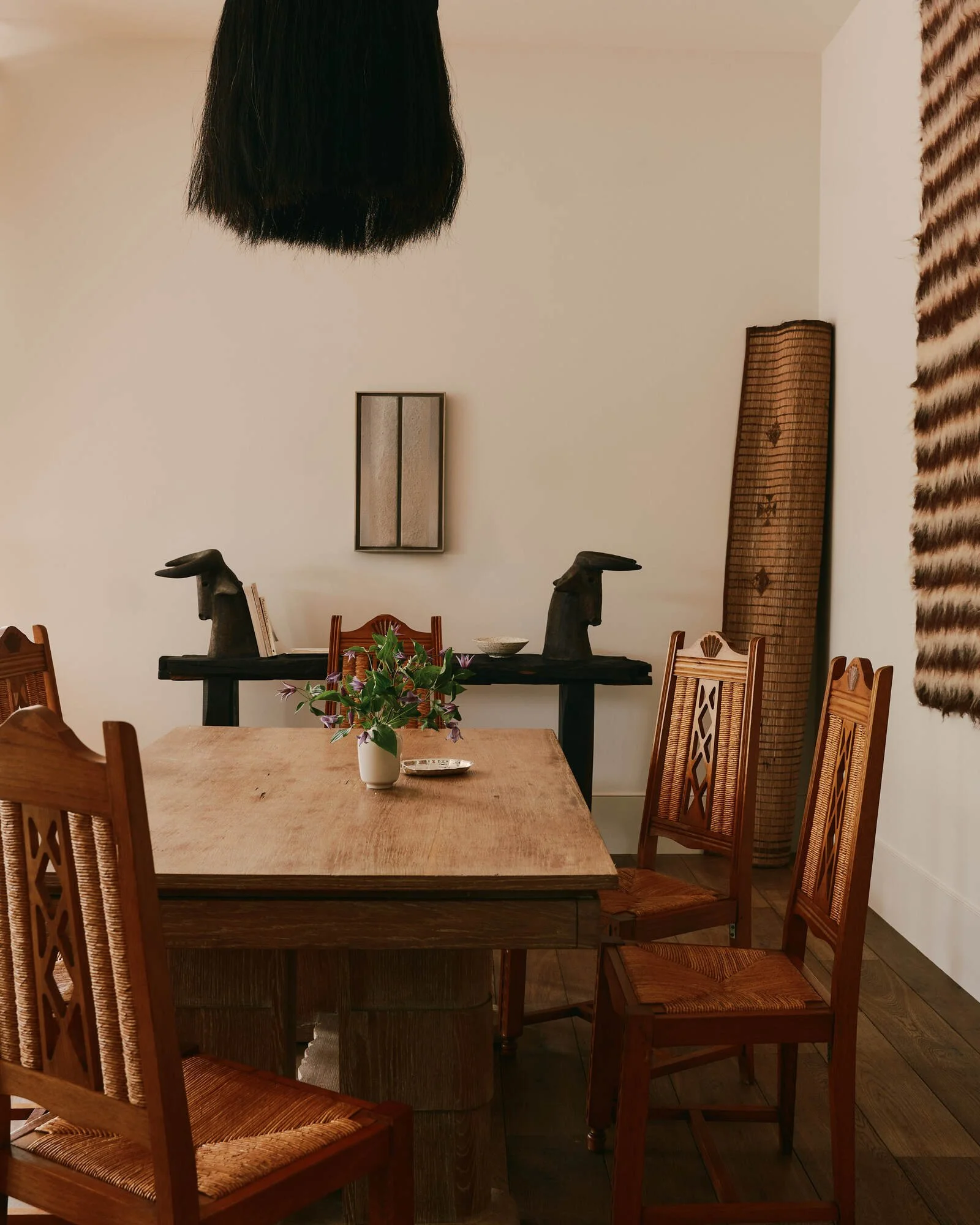 Kara Mann curated interior with vintage furniture, art and decorative objects
