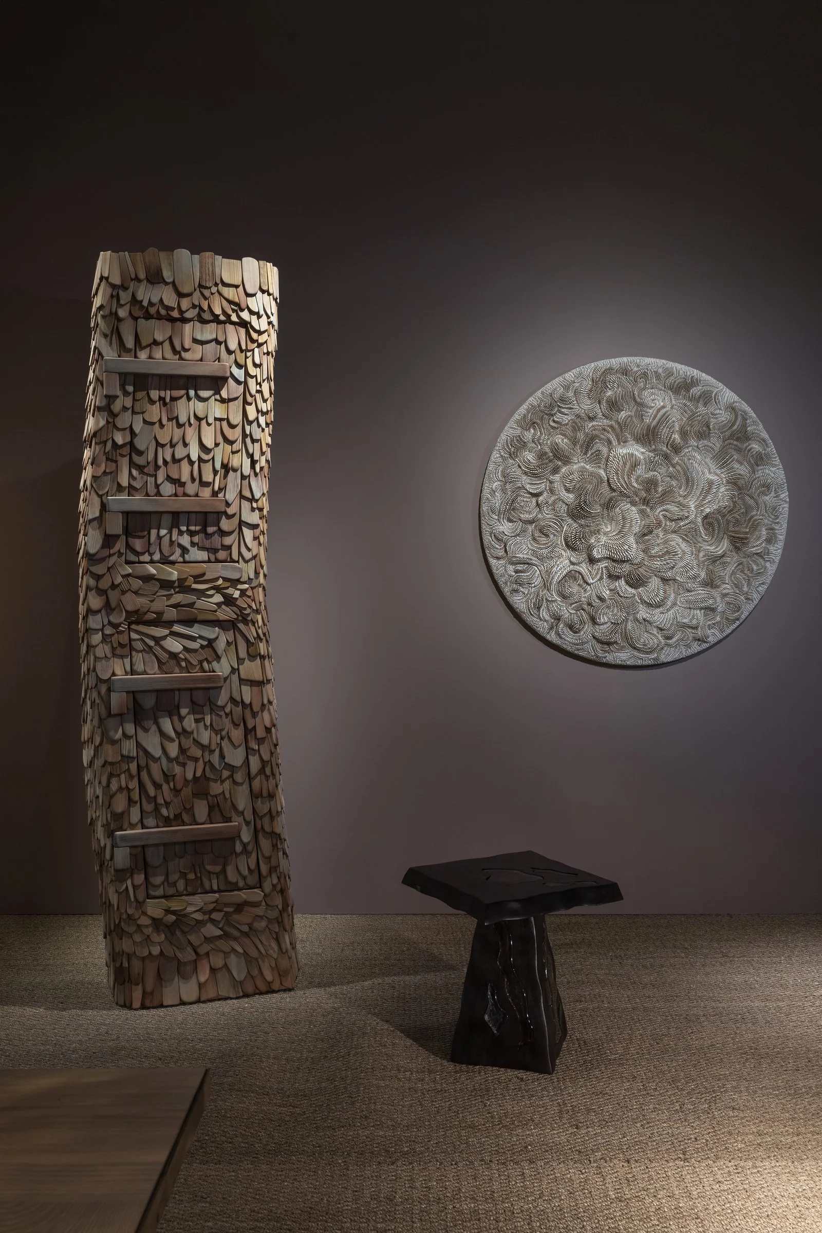 Experimental collectible design and sculptural craftsmanship at Gallery FUMI’s PAD London 2026 presentation.