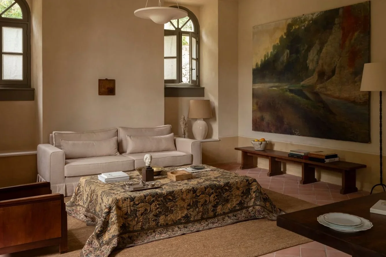 Hôtel du Couvent in Nice featuring lime-washed walls, terracotta floors and historic architectural details
