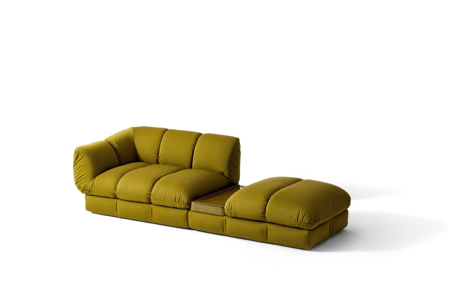 Close-up of the soft quilted upholstery on the Ardys sofa