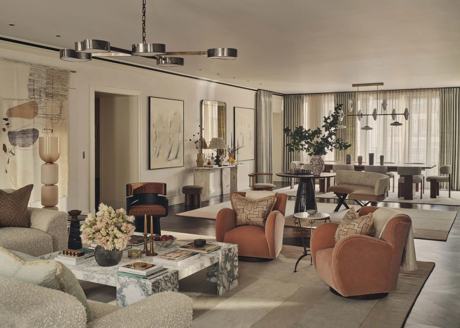 Elegant living room designed by Christian Bense