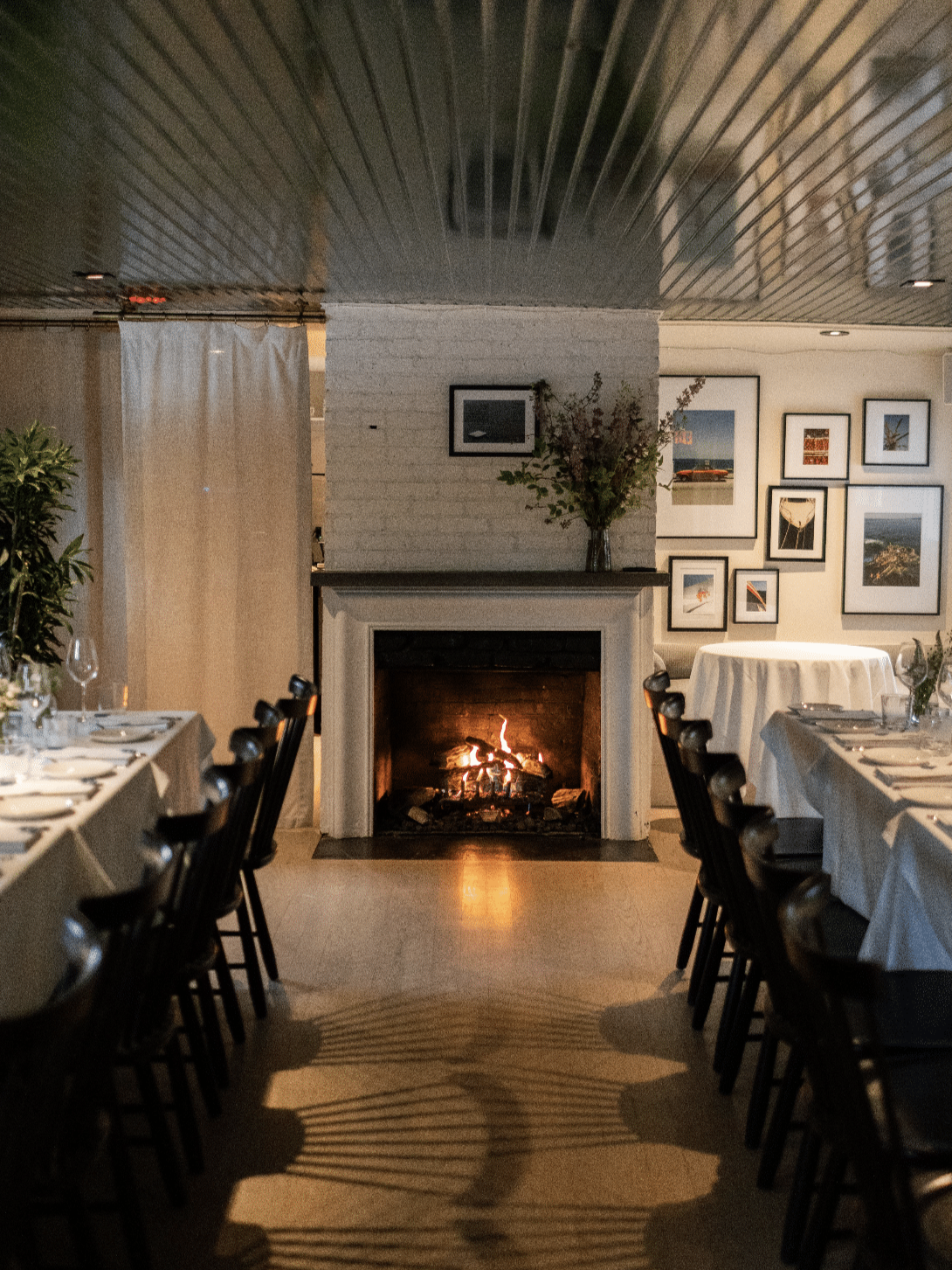 Interiors of The Maidstone restaurant and inn in East Hampton