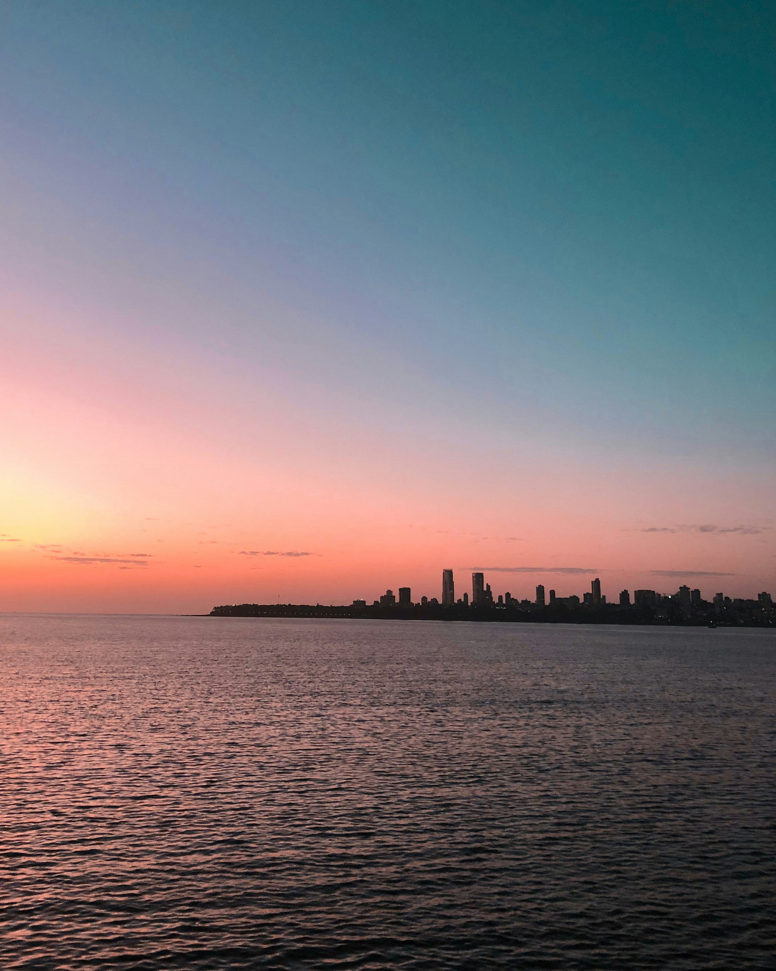 Coastal promenade along Marine Drive, Mumbai, overlooking the Arabian Sea.