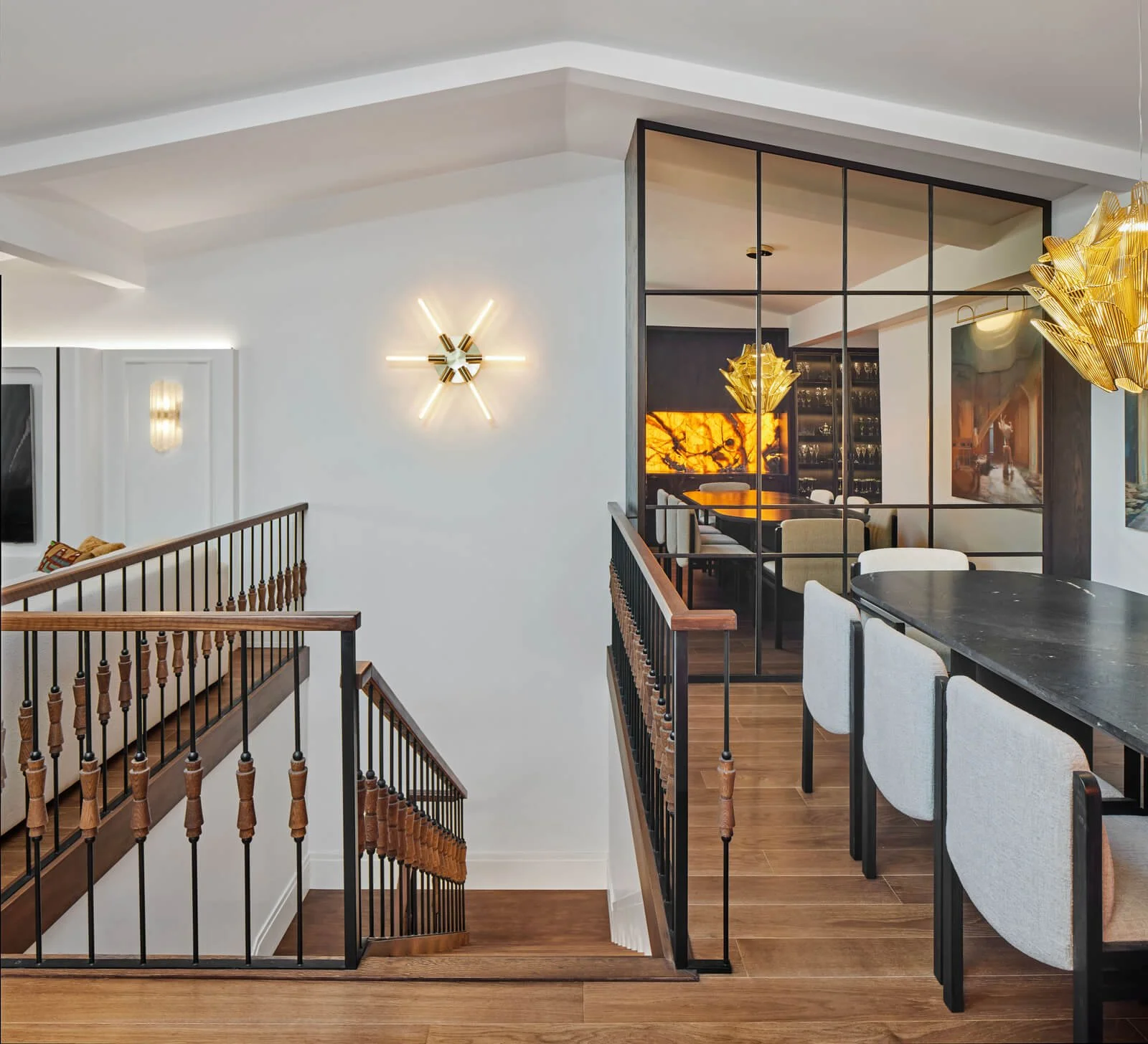 Contemporary interior by 21A Interiors with warm tones