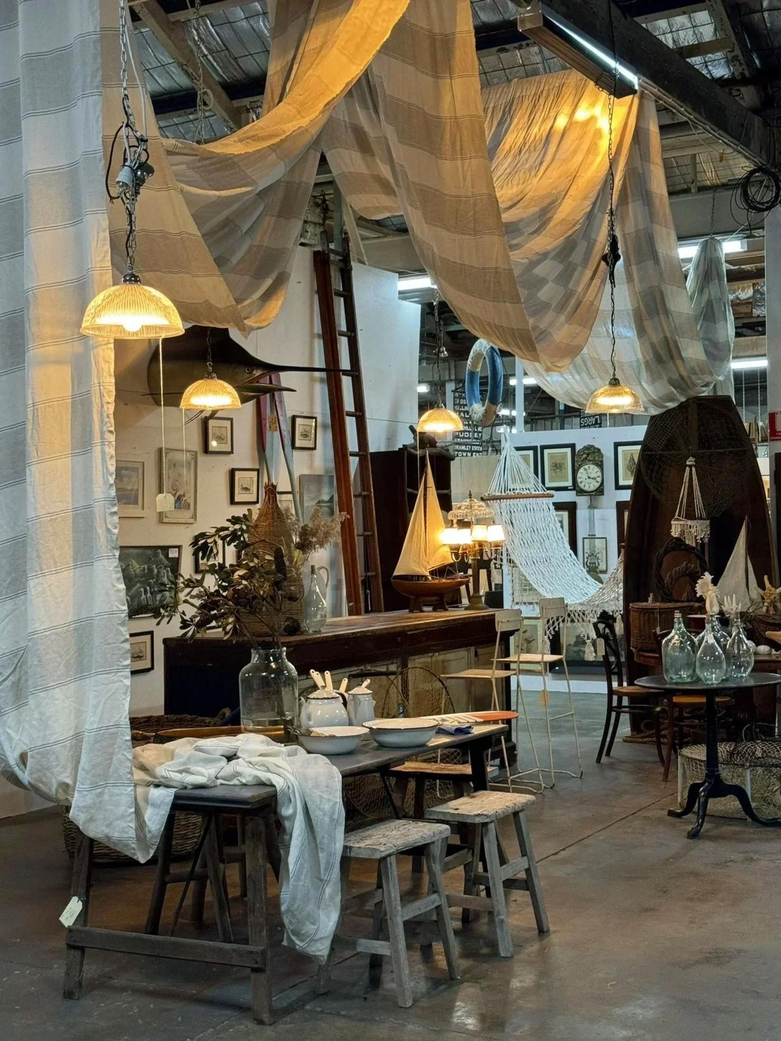 Vintage furniture and antiques at The Merchants Warehouse Annandale