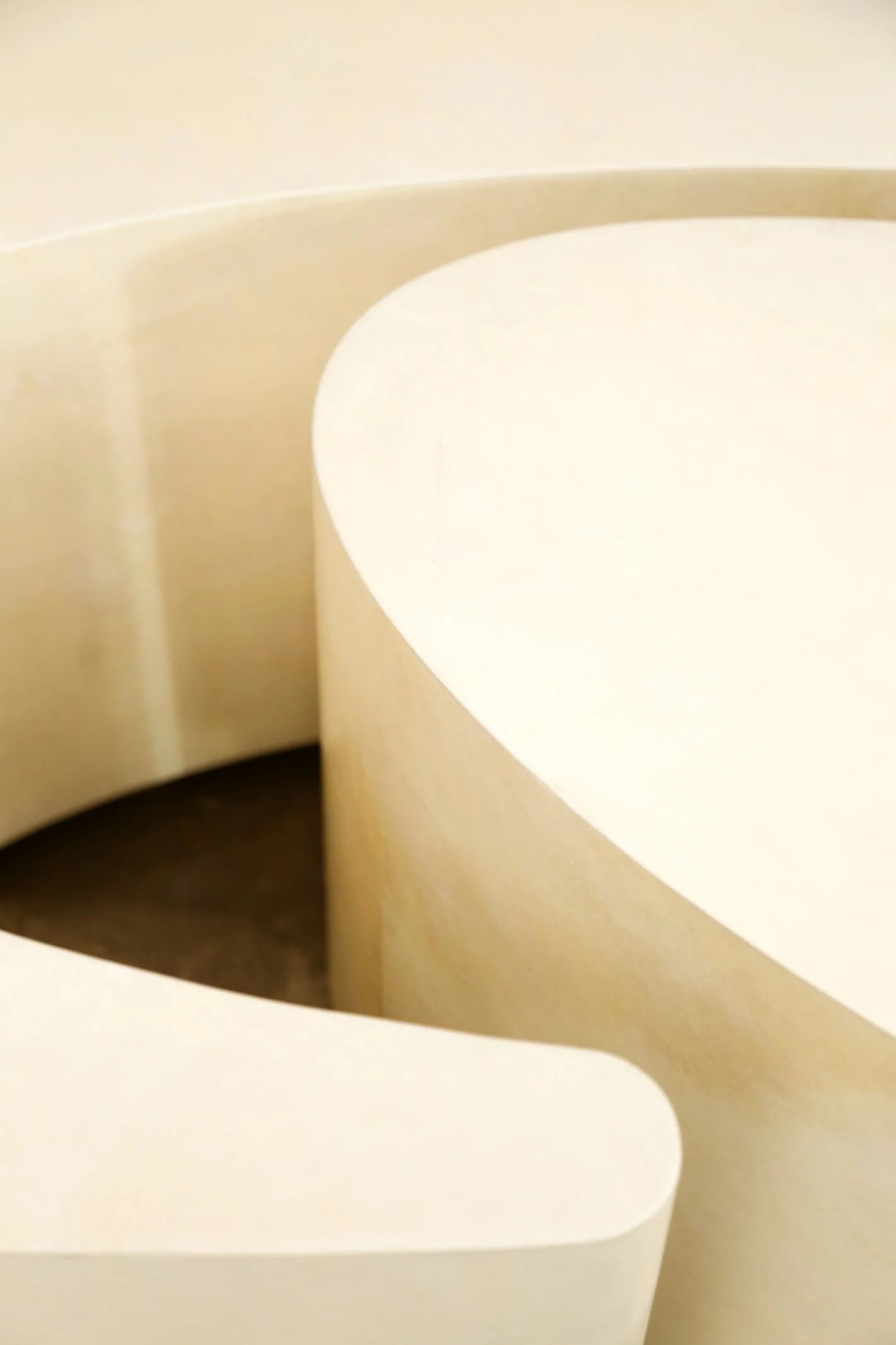 Cadenza Parchment Modern Sculptural Nesting Coffee Tables by Costantini 08.jpg