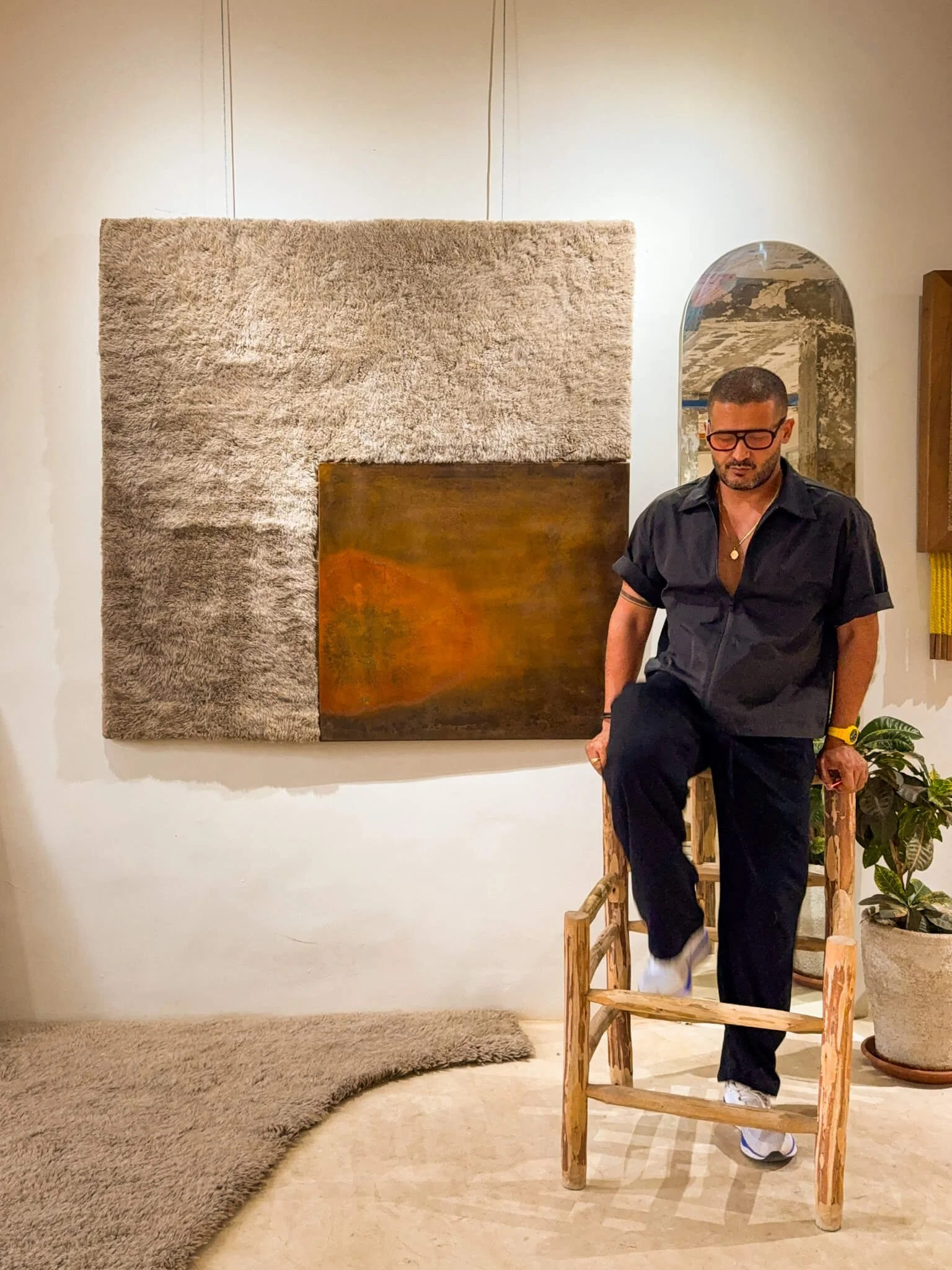 TRIBALISTE installation combining contemporary and traditional craft.