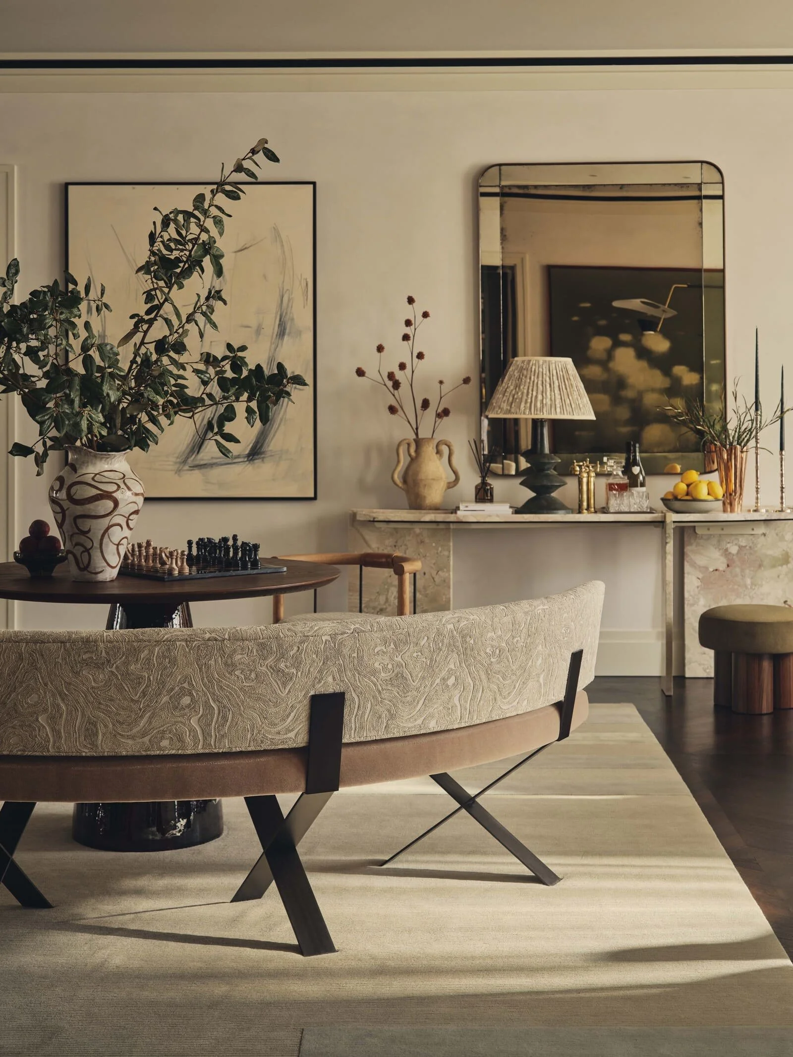 Elegant living room designed by Christian Bense