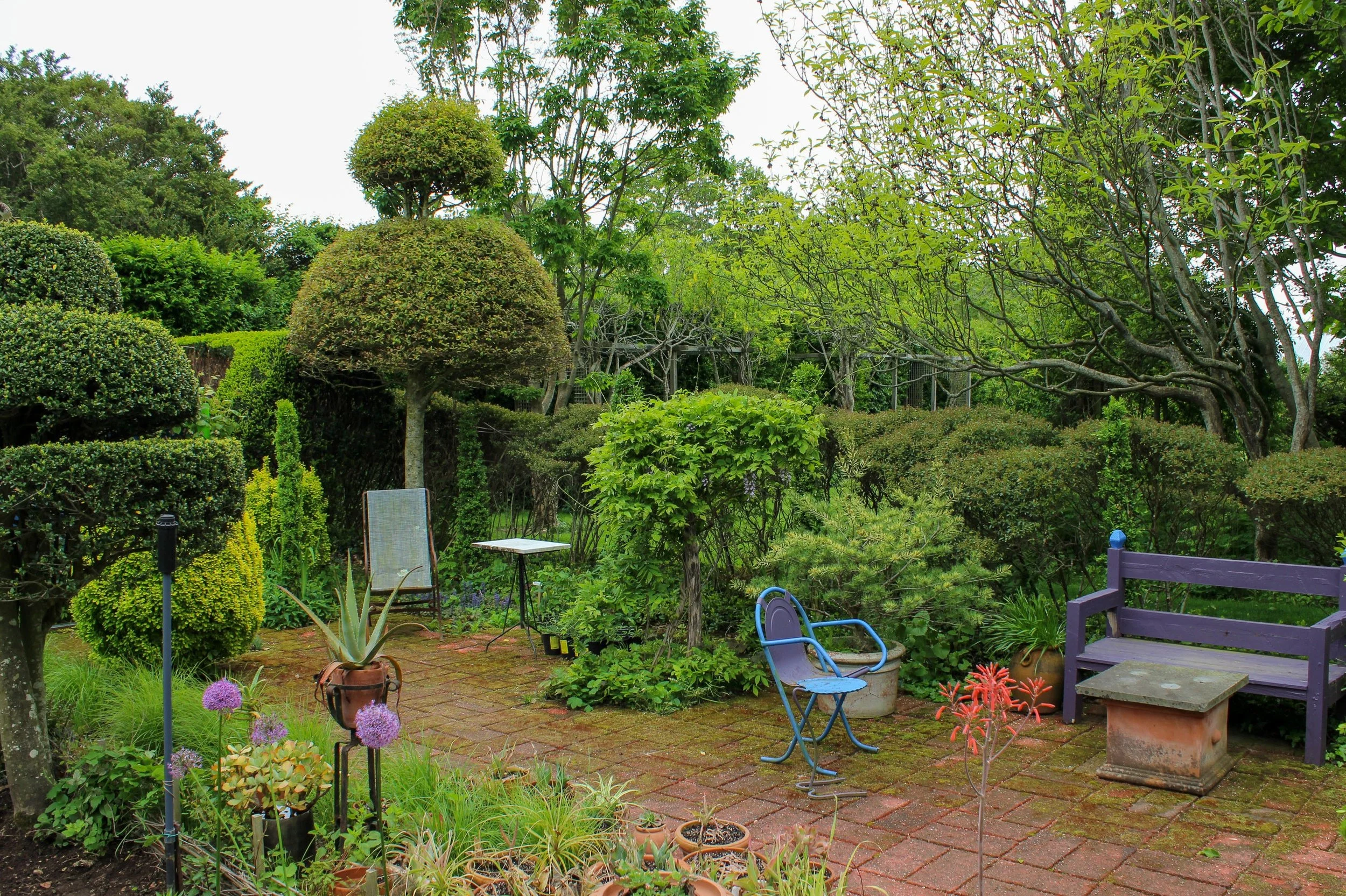 Madoo Conservancy gardens blending English and Mediterranean landscape design