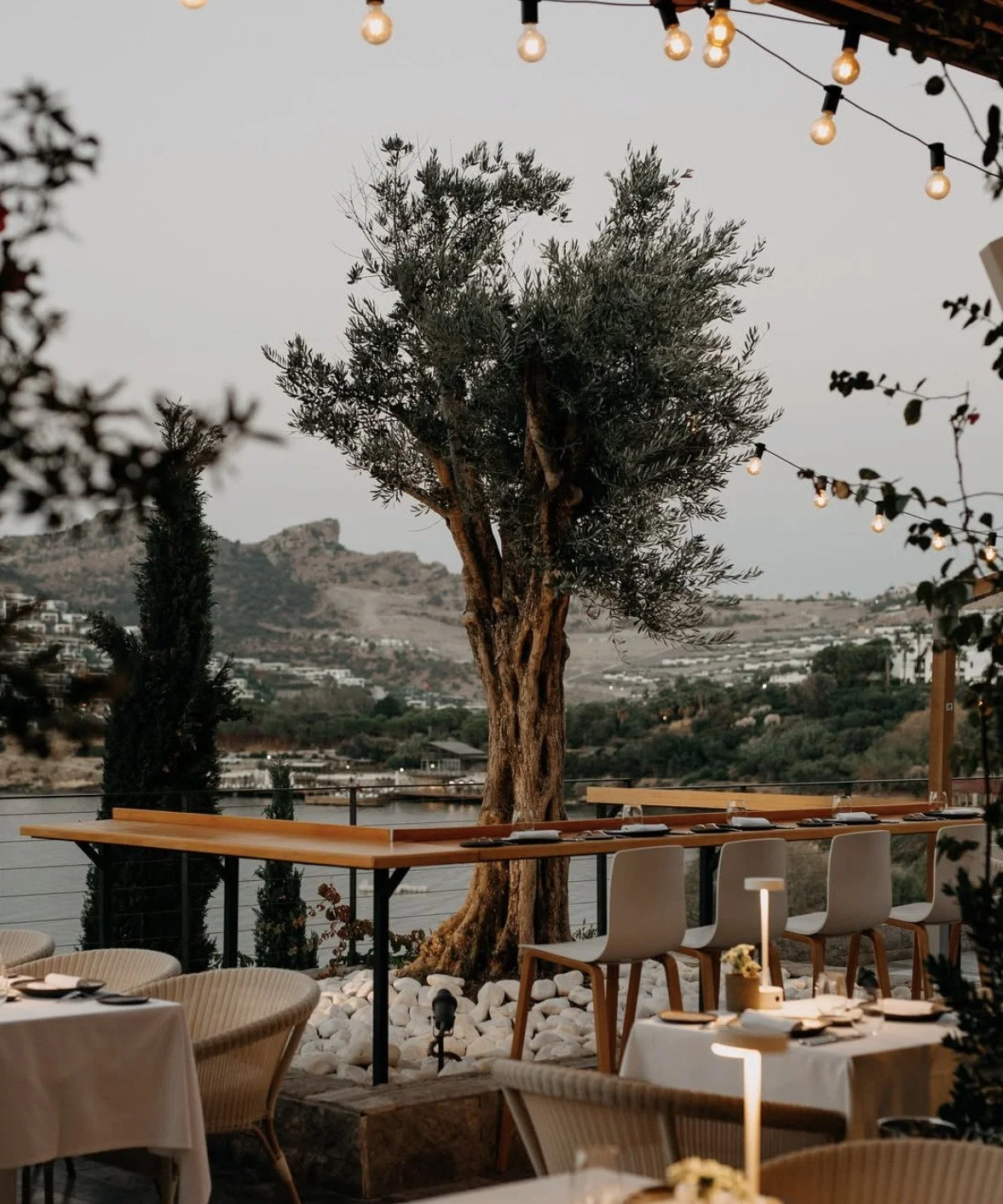 The Bodrum EDITION hotel overlooking the Aegean Sea
