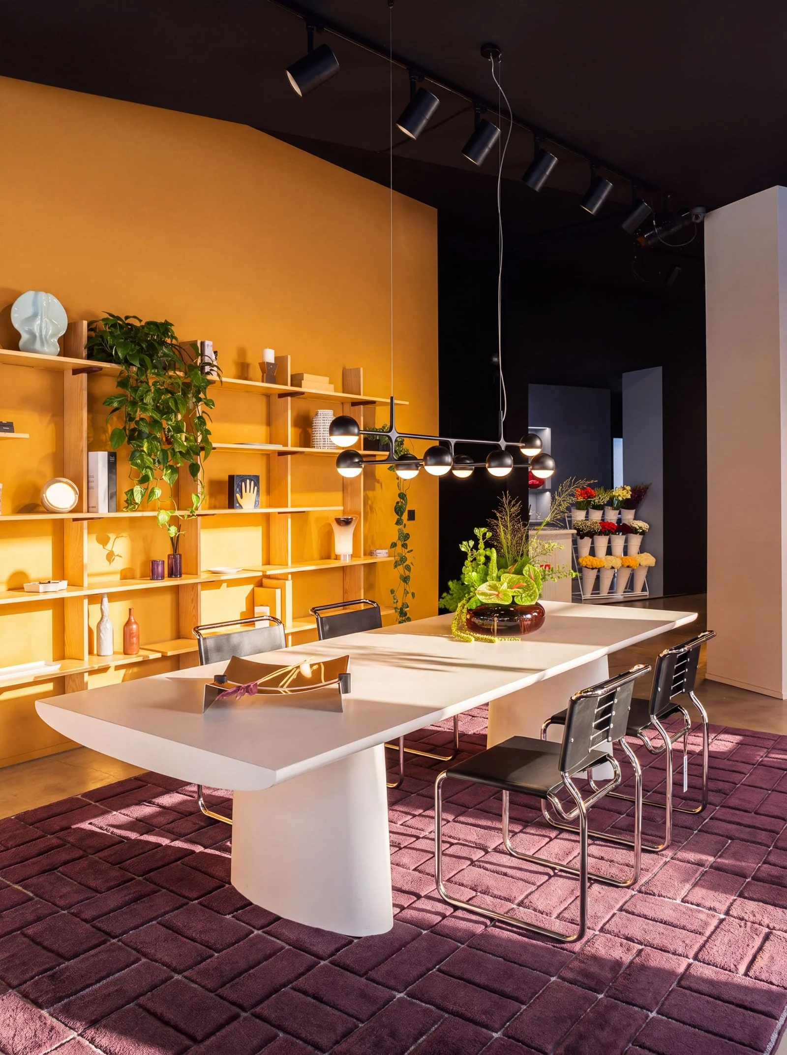 Cassina furniture in their London Store during London Design Festival