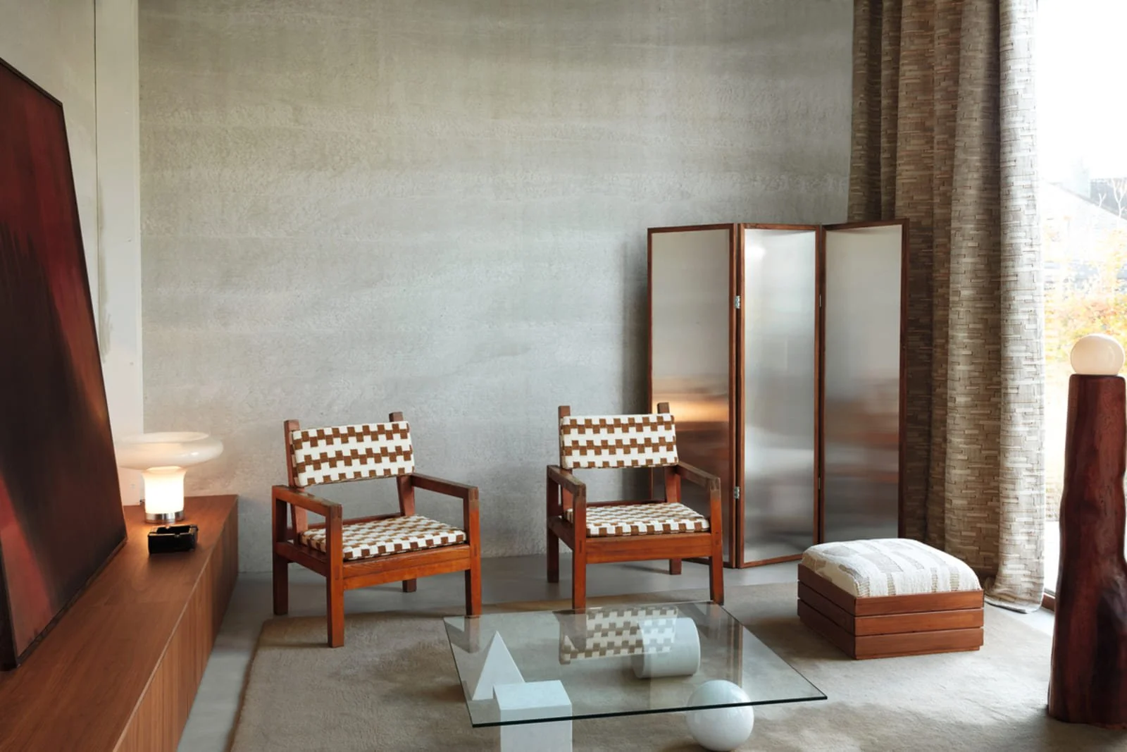 Decorative Élitis fabric surface highlighting graphic pattern and material innovation in modern interiors
