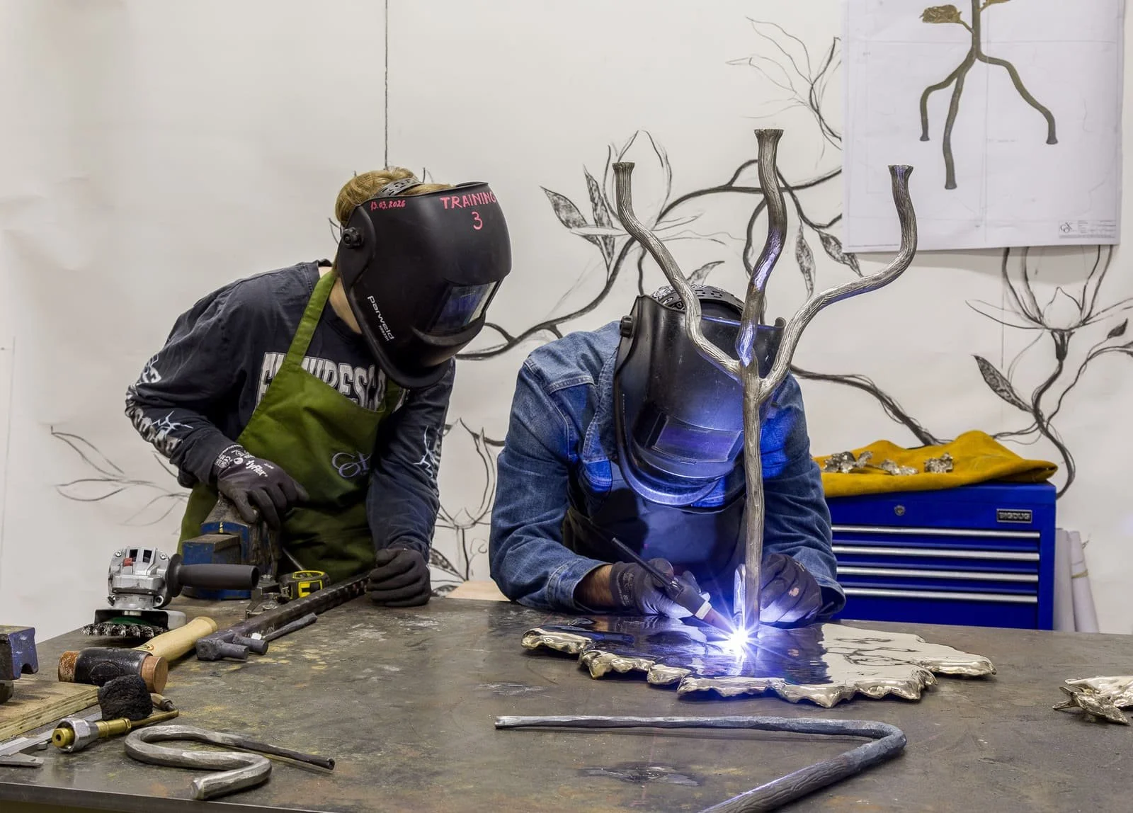 Cox London craftspeople working in the London atelier