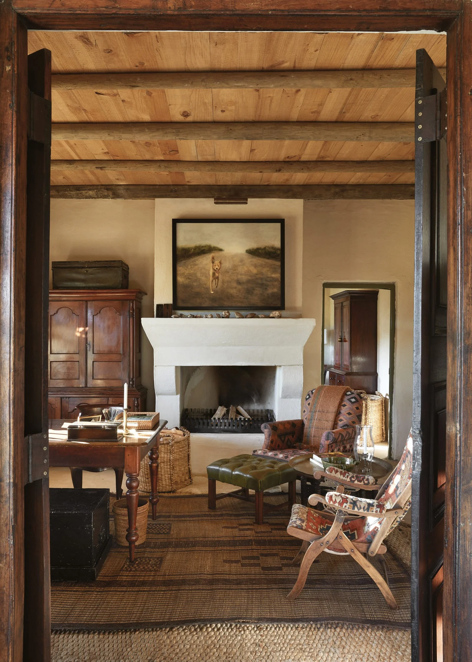 Home Study with a Fireplace | Interior by Gregory Mellor