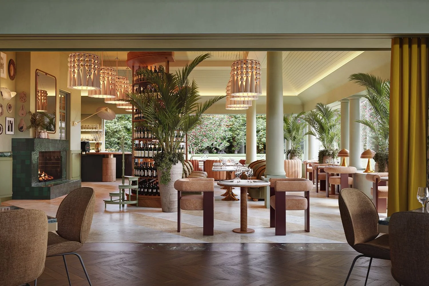 Historic estate interiors at Ardour Milton Park Bowral