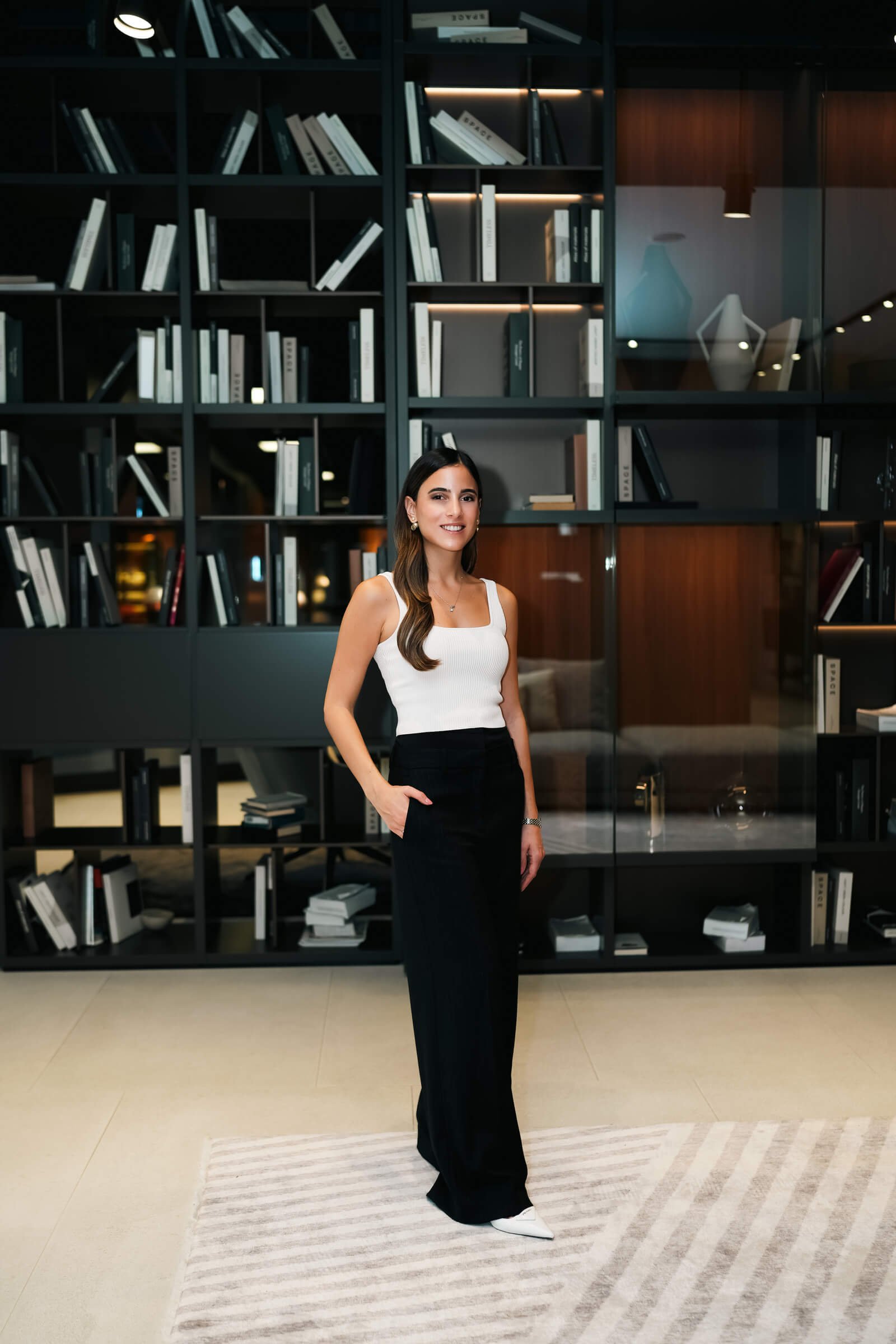 Portrait of Tuvana Serdaroglu founder of 21A Interiors