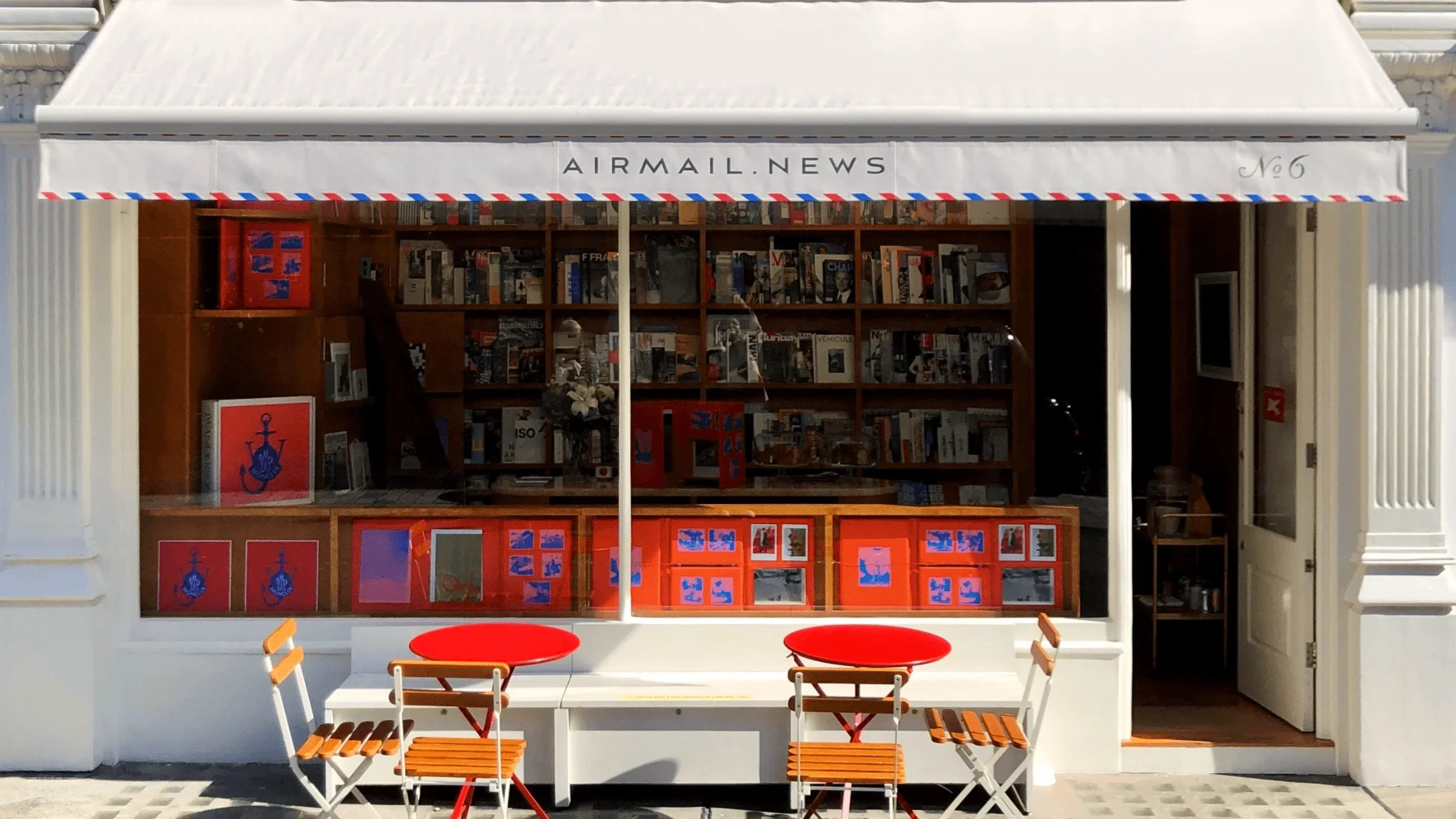 Design and architecture titles crowd the racks at Shreeji Newsagents on Chiltern Street