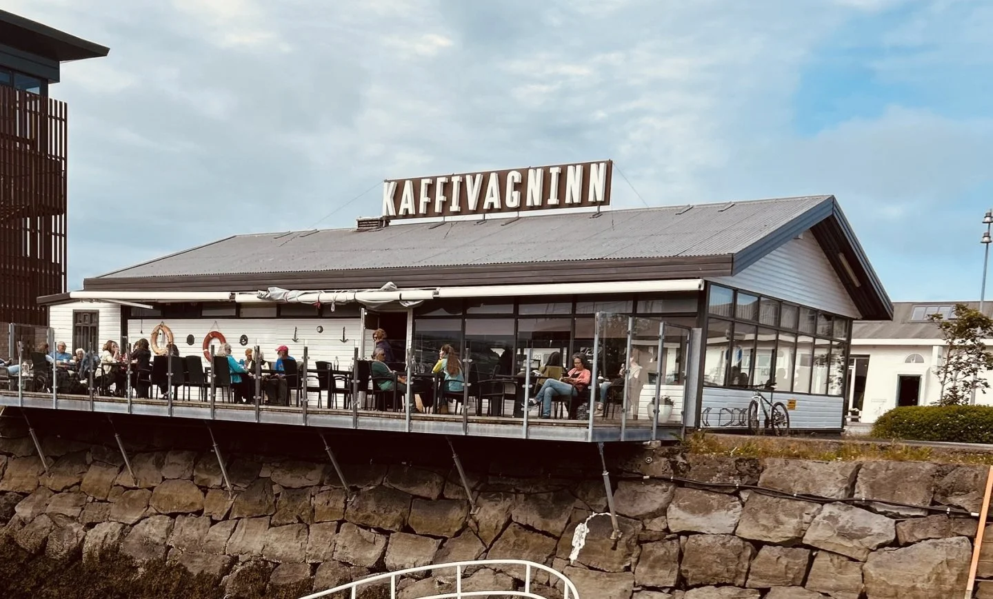 Kaffivagninn harbourside restaurant overlooking Reykjavík's old fishing harbour