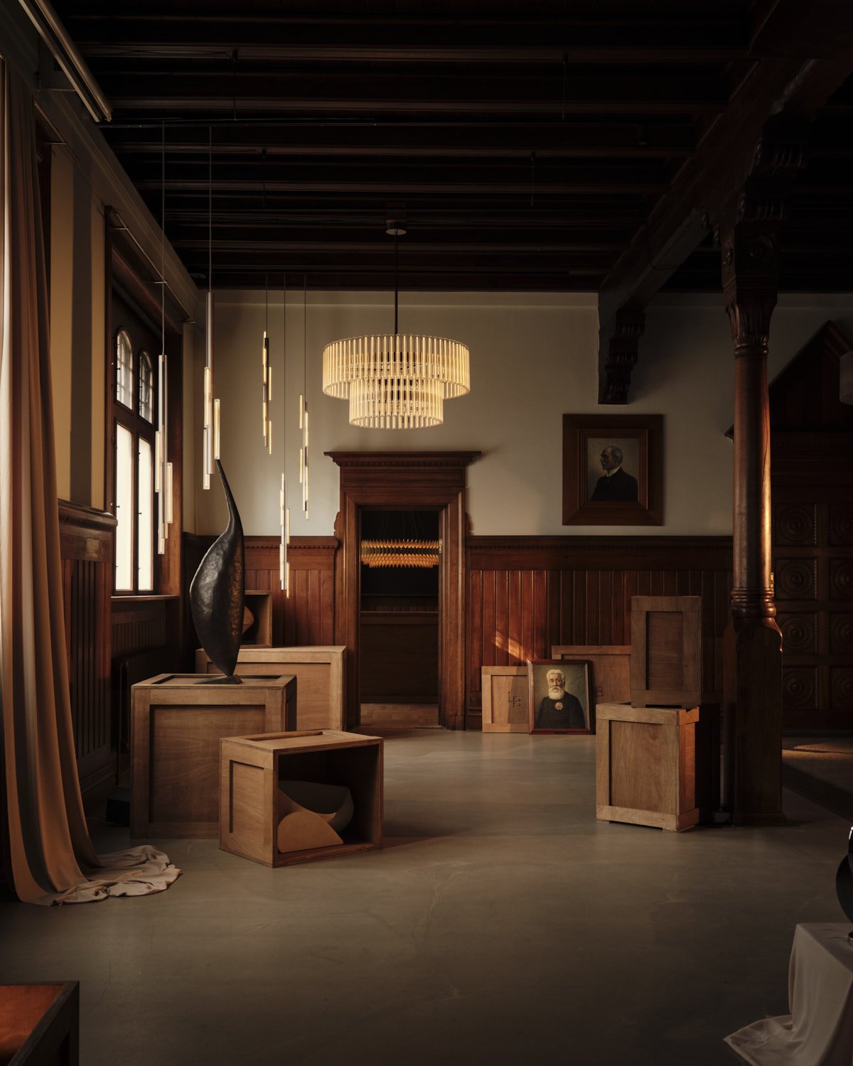 Interior detail showing material depth and light by Ben Anders