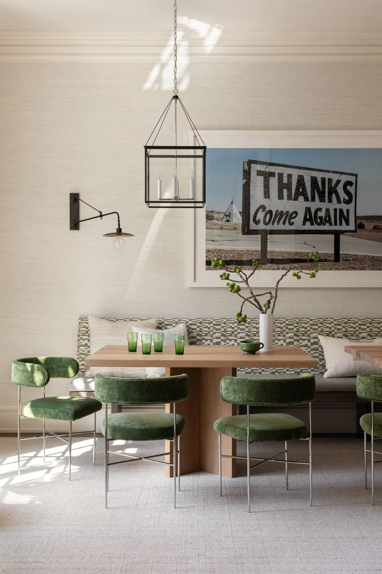 Elegant lounge space designed by Andrea Goldman Design