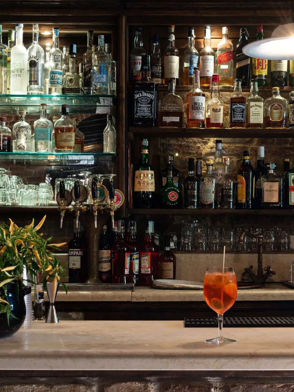 Traditional Venetian bacaro interior at Taverna al Remer with cicchetti