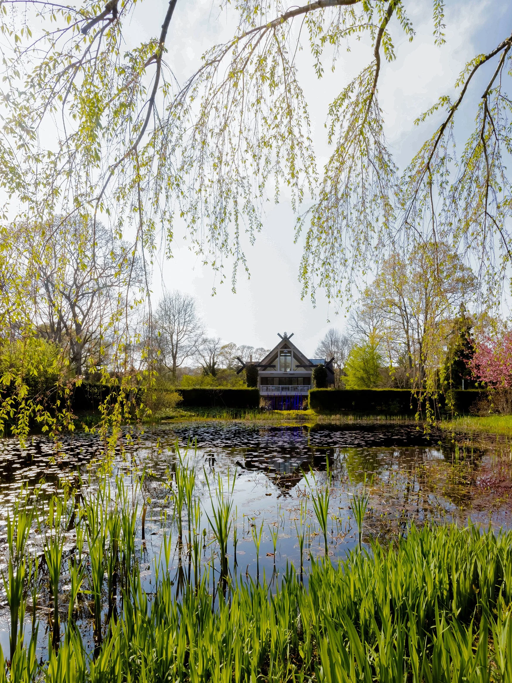Sculpture and landscape design at LongHouse Reserve in East Hampton