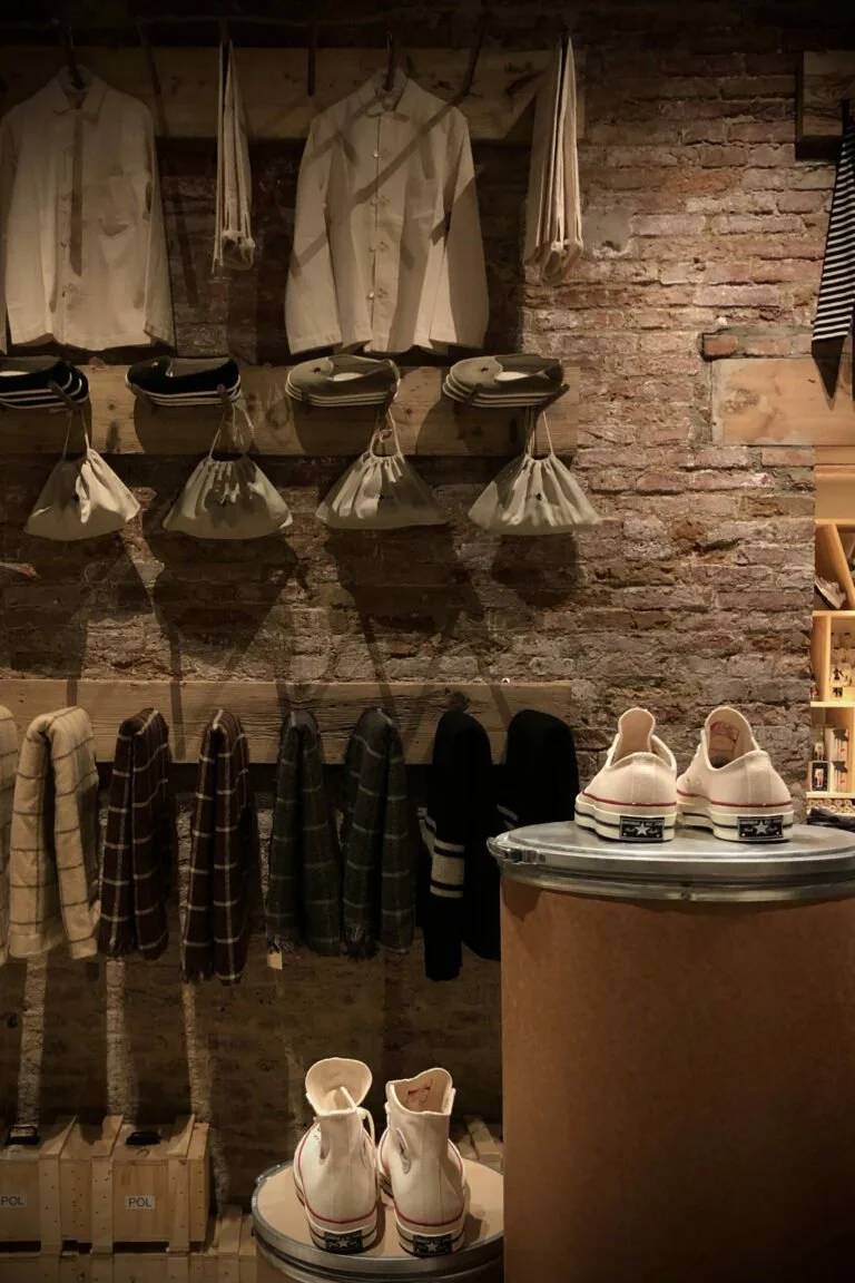 Interior of Venice M'ART featuring contemporary design objects, books and curated displays inside Venice Venice Hotel.