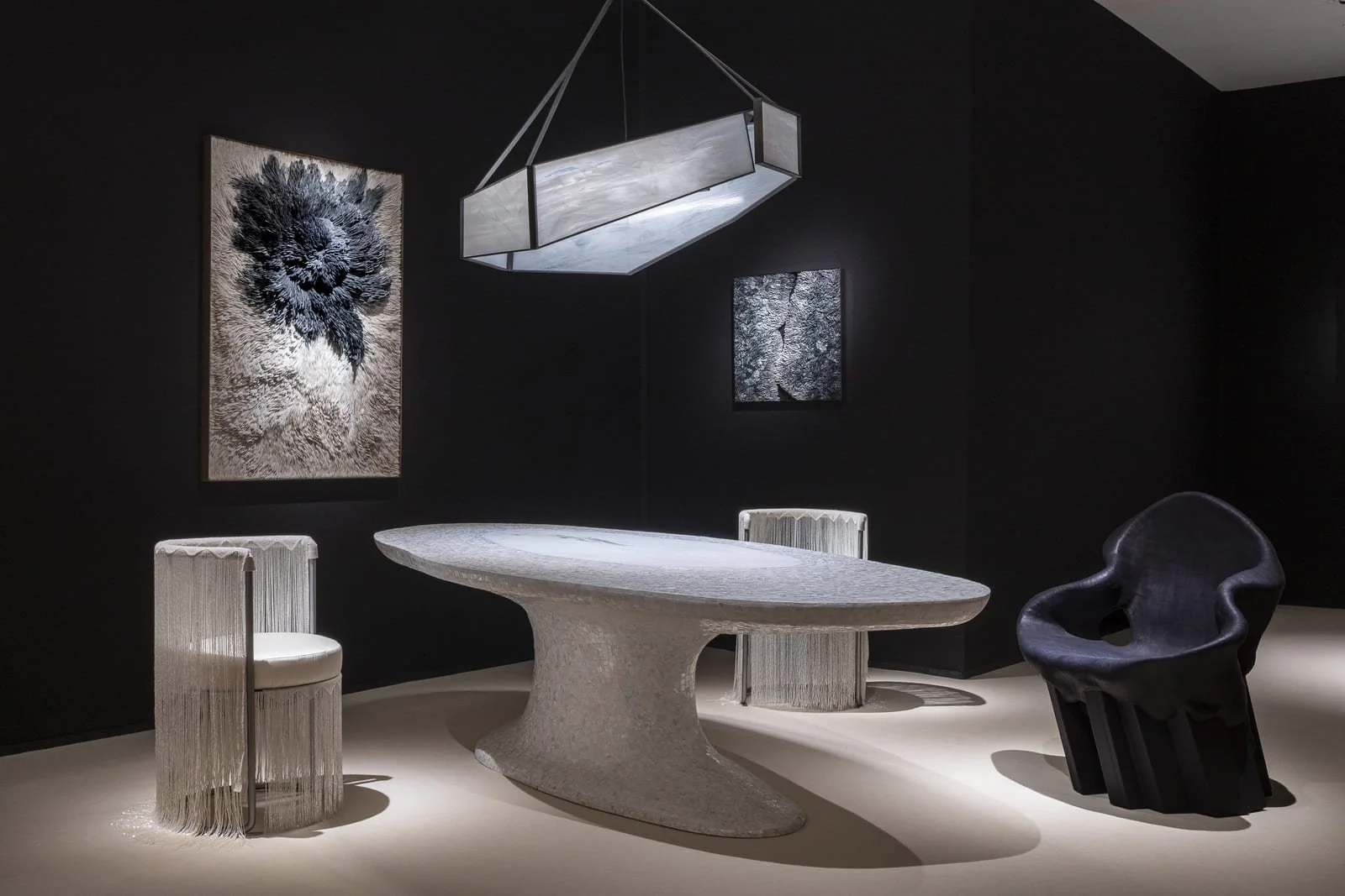 Sculptural furniture and contemporary collectible design presented by Mia Karlova Galerie at PAD London 2026.