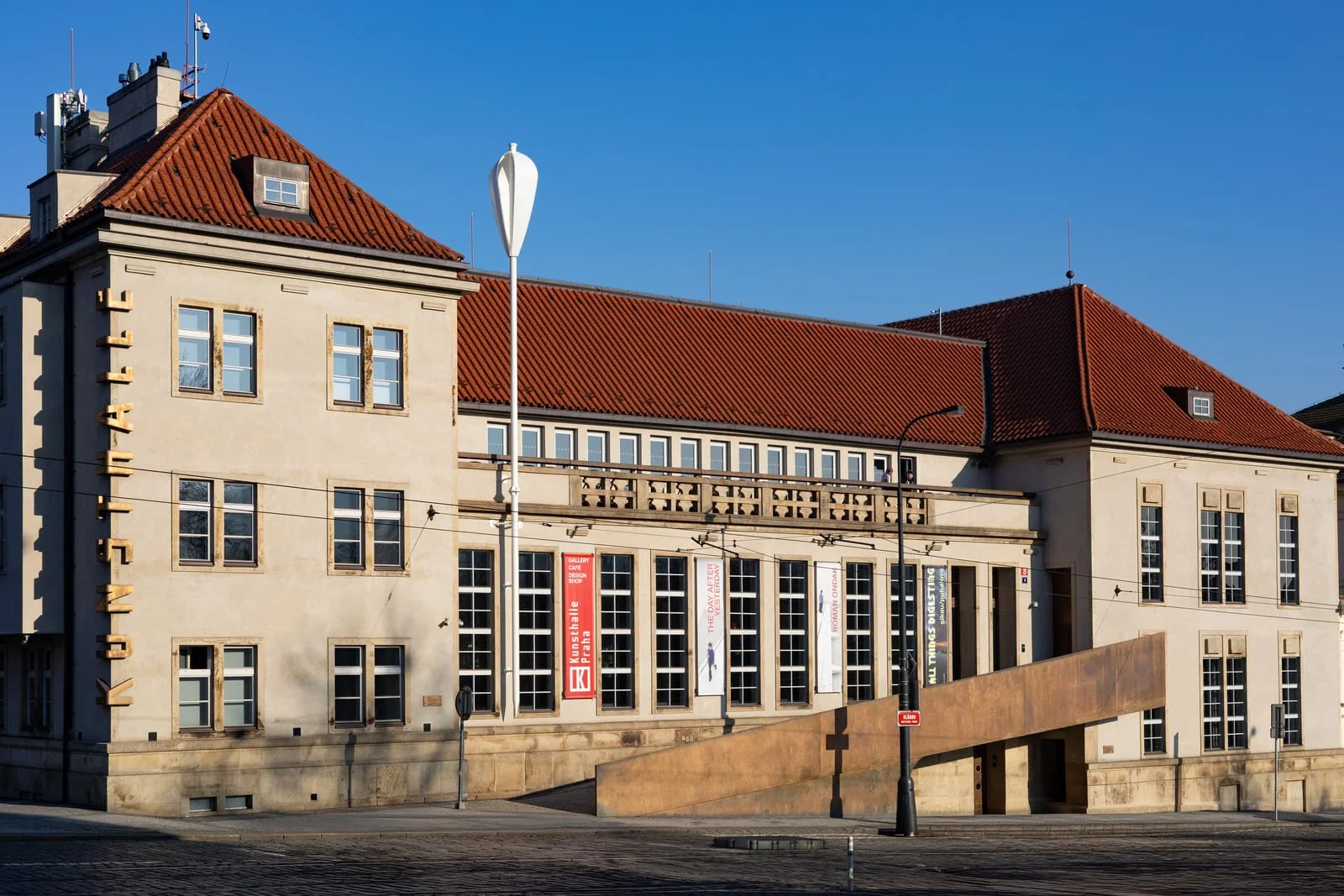 Kunsthalle Praha contemporary art gallery interior