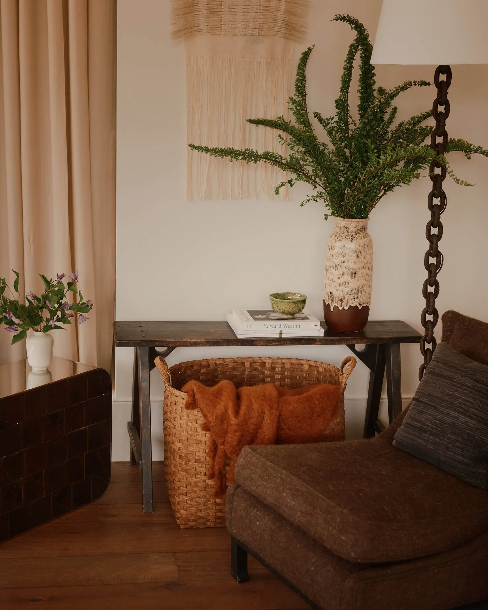 Kara Mann interior design project with layered vintage and contemporary furnishings
